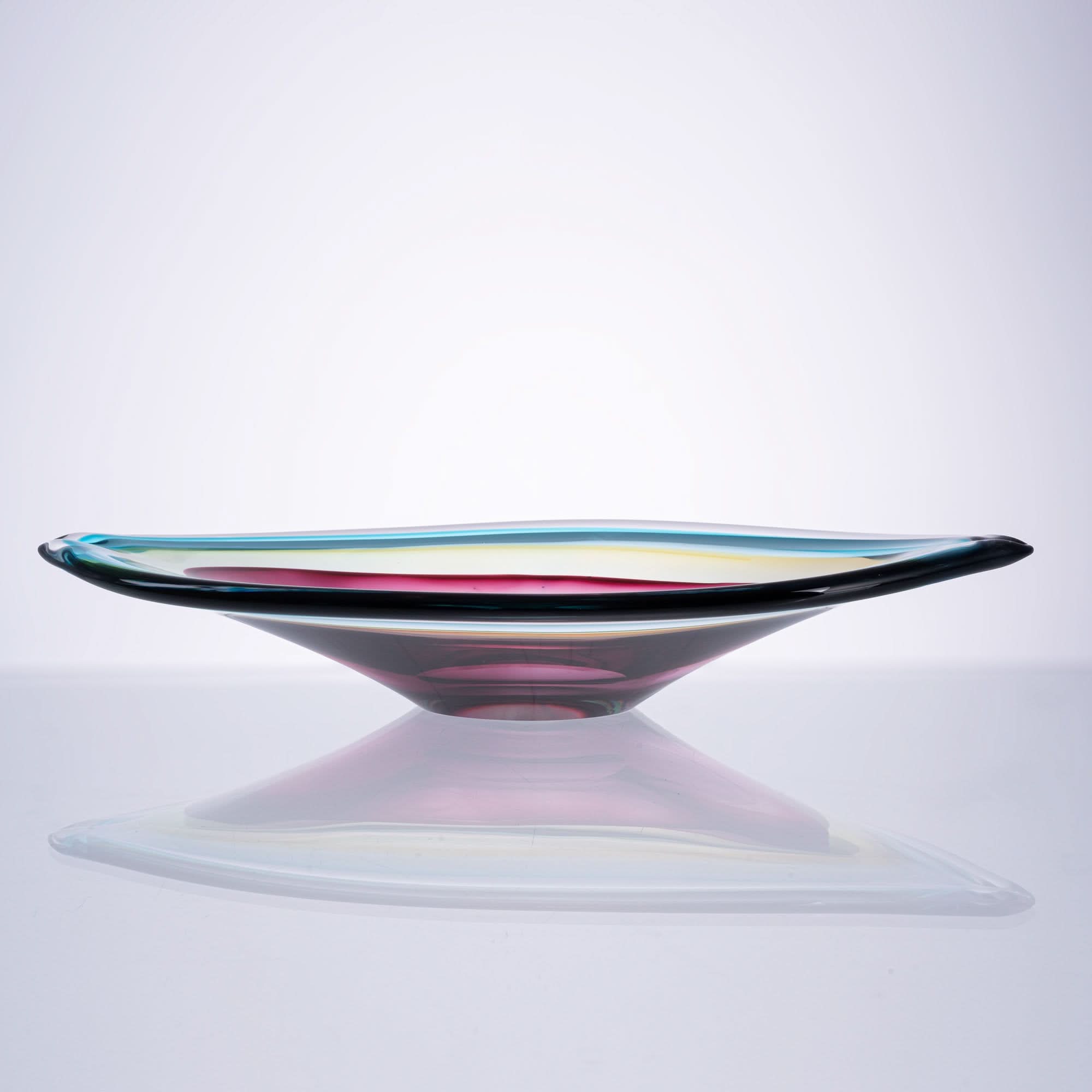 Flowing Colors Glass Bowl