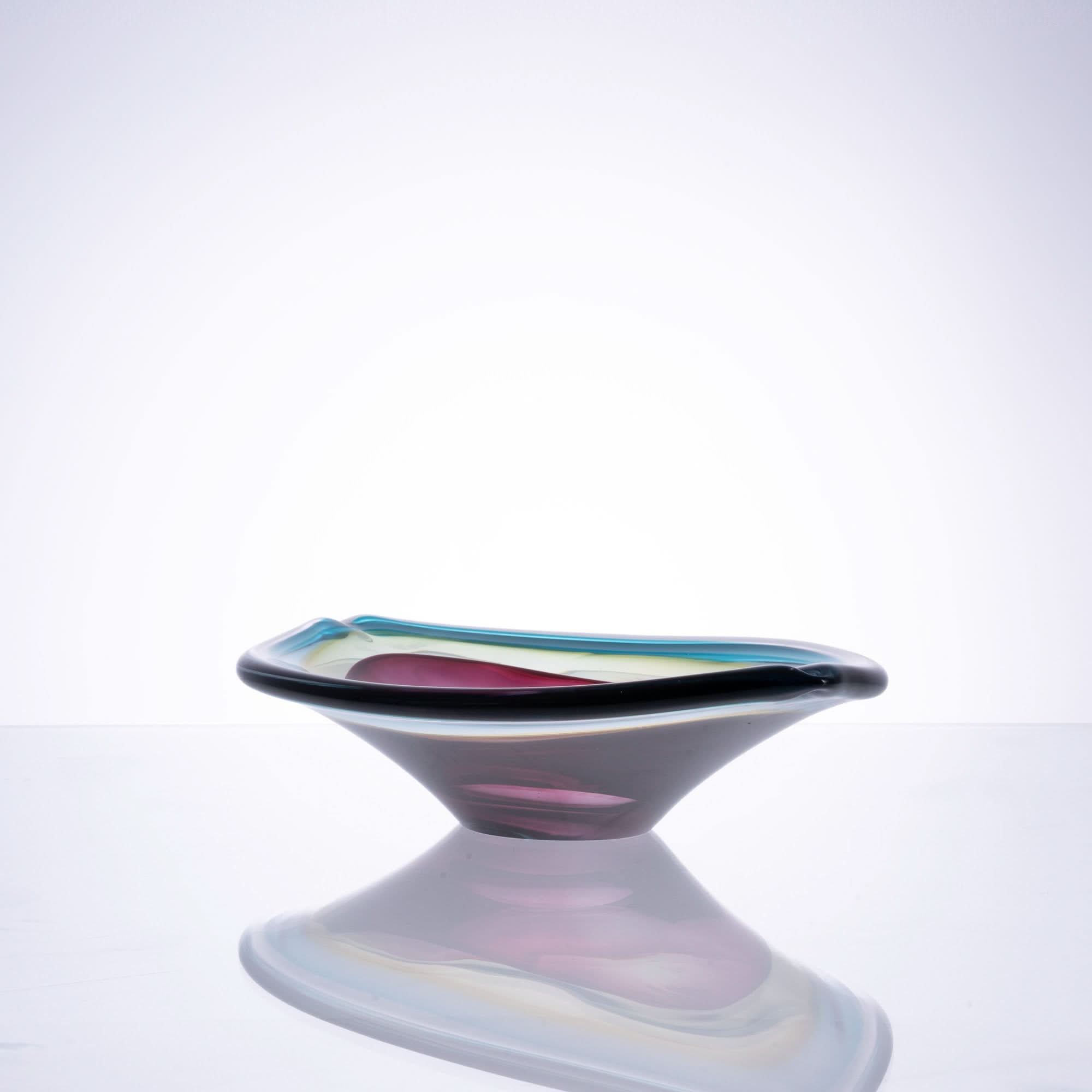Flowing Colors Glass Bowl