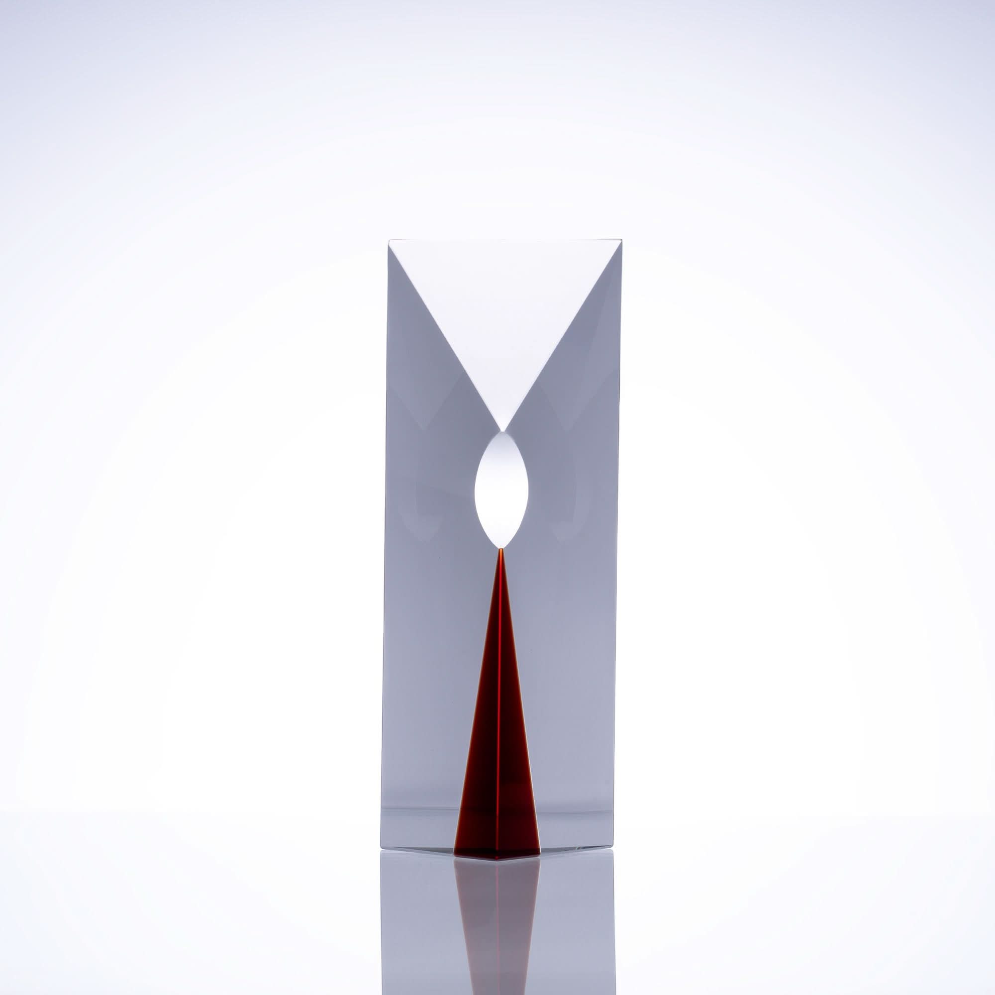 Point of Convergence Glass Art Piece