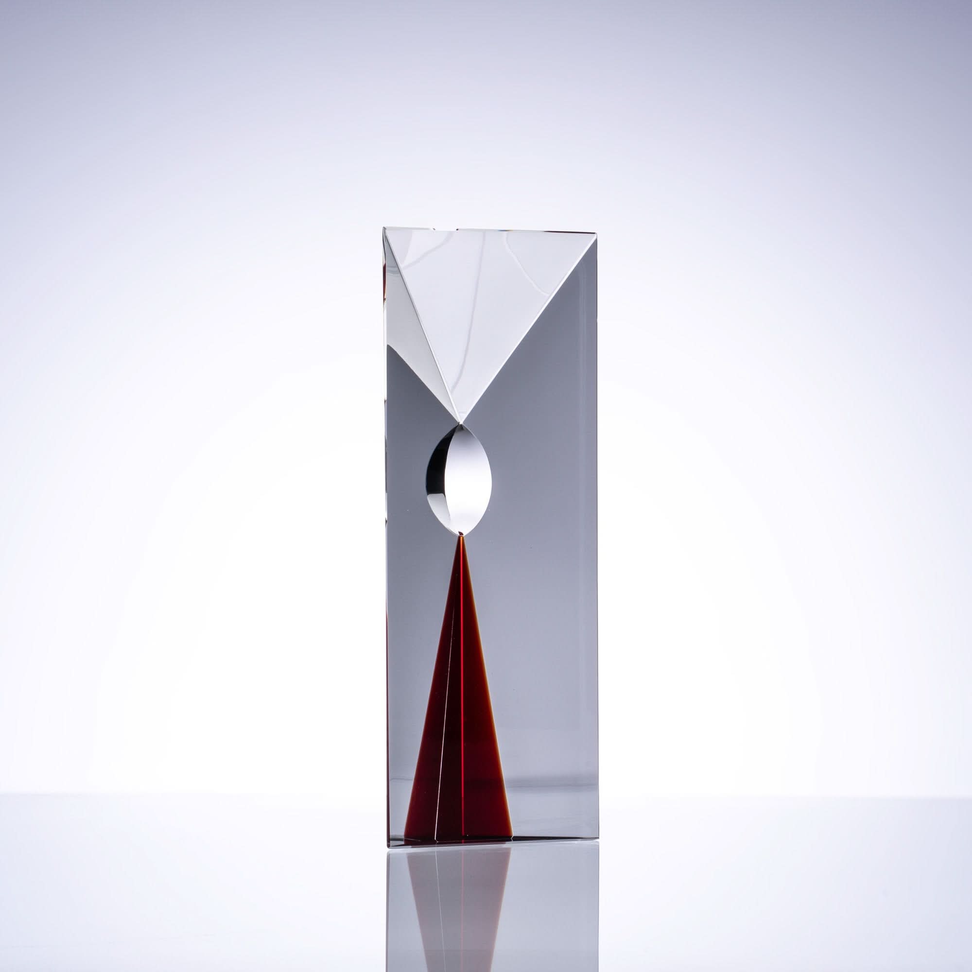 Point of Convergence Glass Art Piece