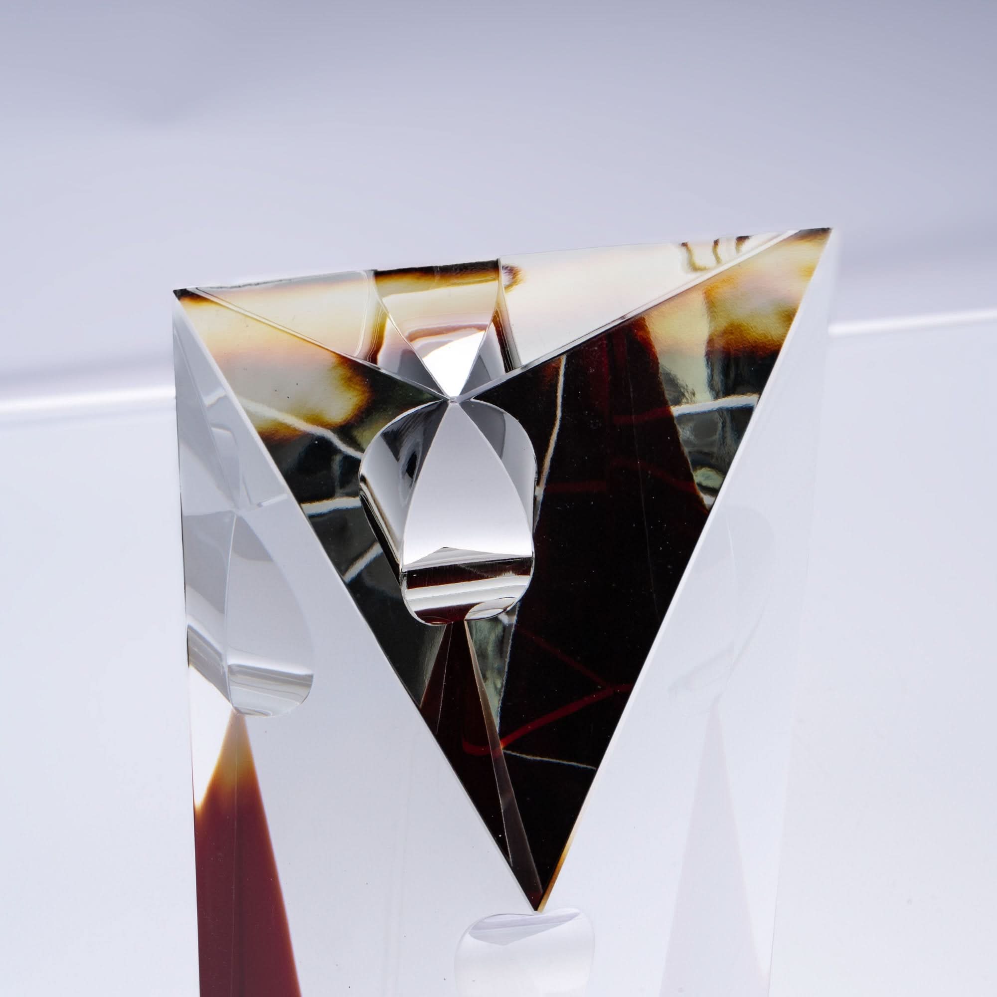 Point of Convergence Glass Art Piece