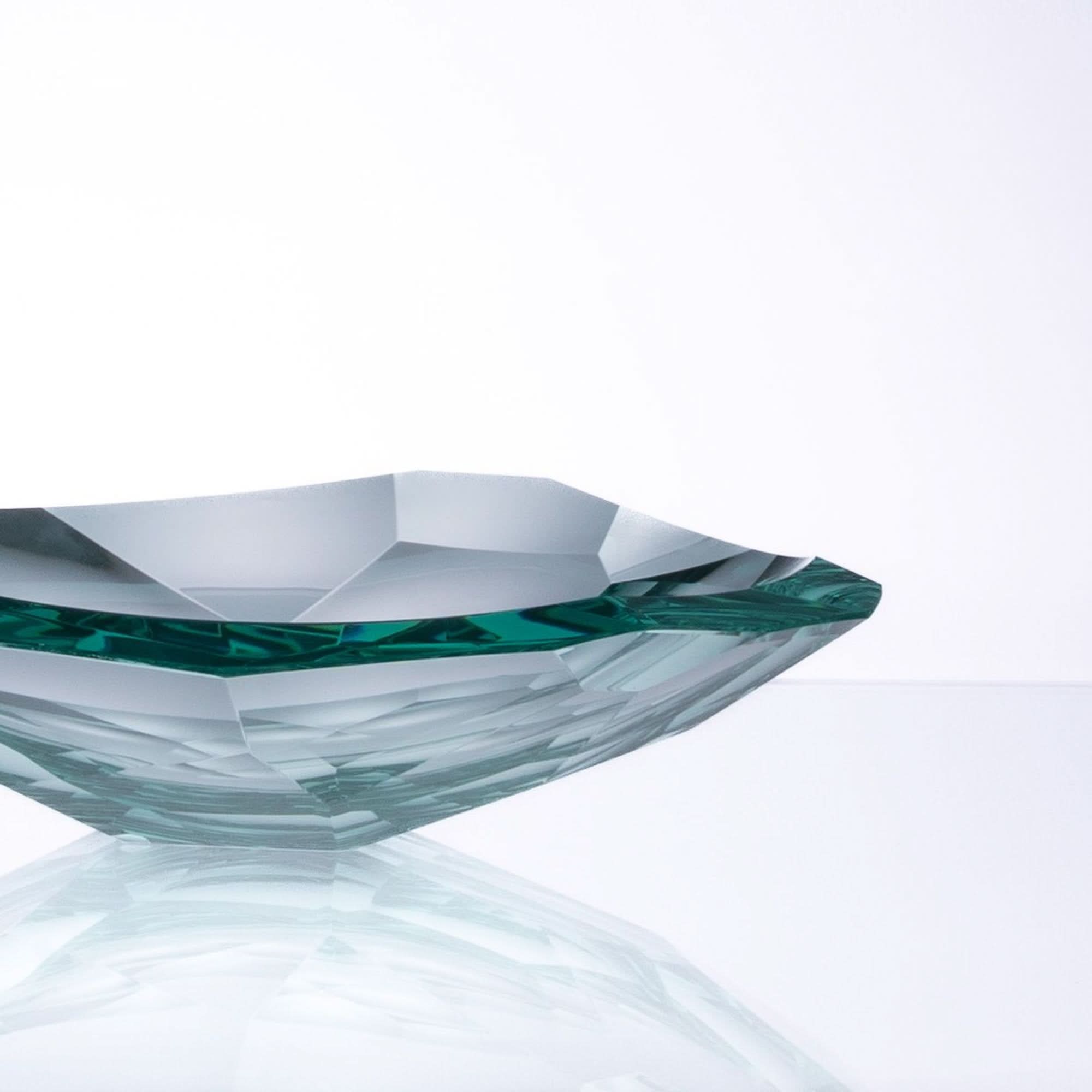 Emerald Reflection Glass Bowl