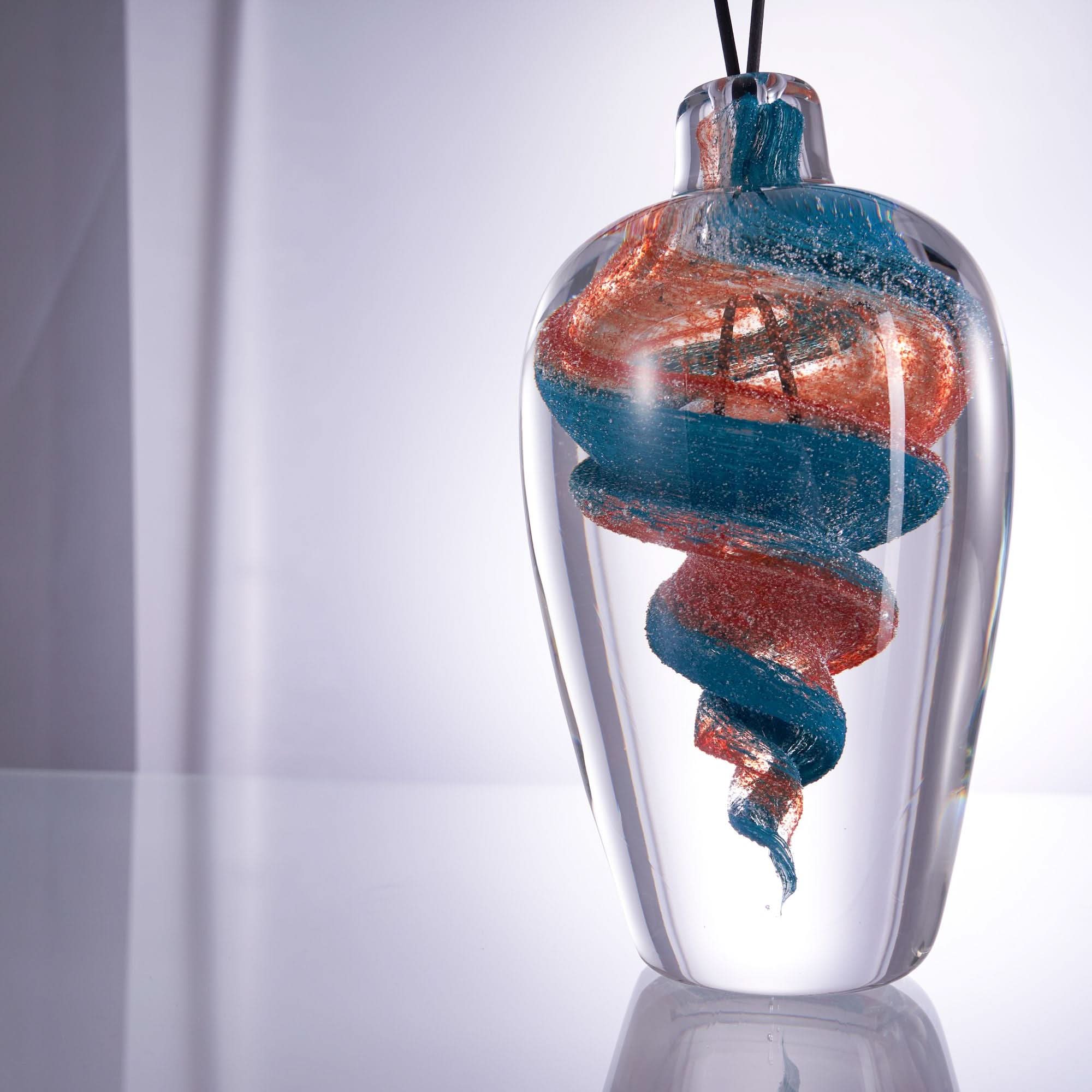 Stellaris--orange Glass Sculpture