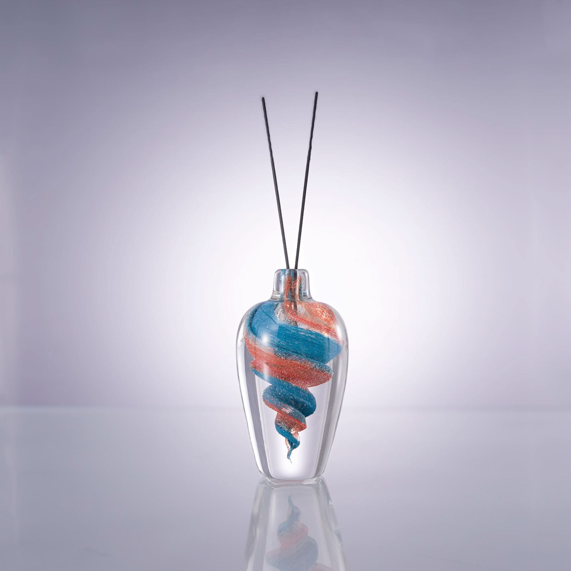 Stellaris--orange Glass Sculpture