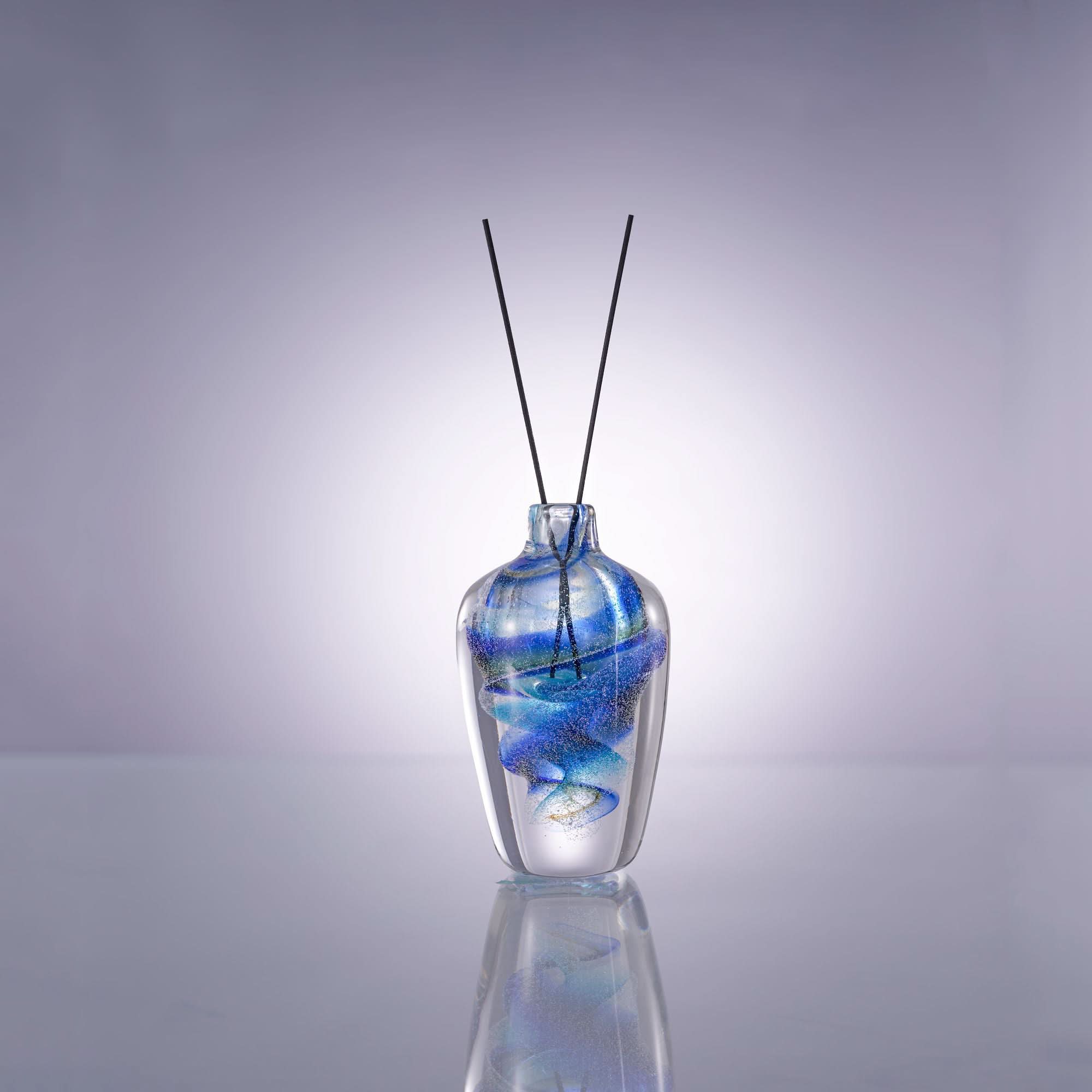 Stellaris--Blue Glass Sculpture