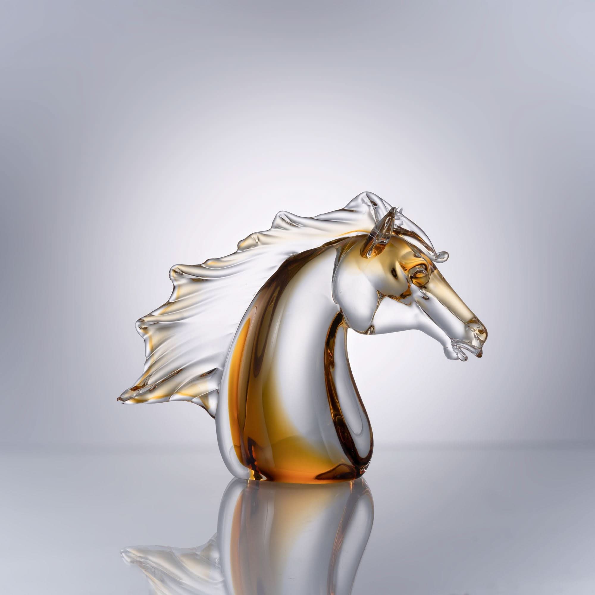 Equine Dawn Glass Sculpture