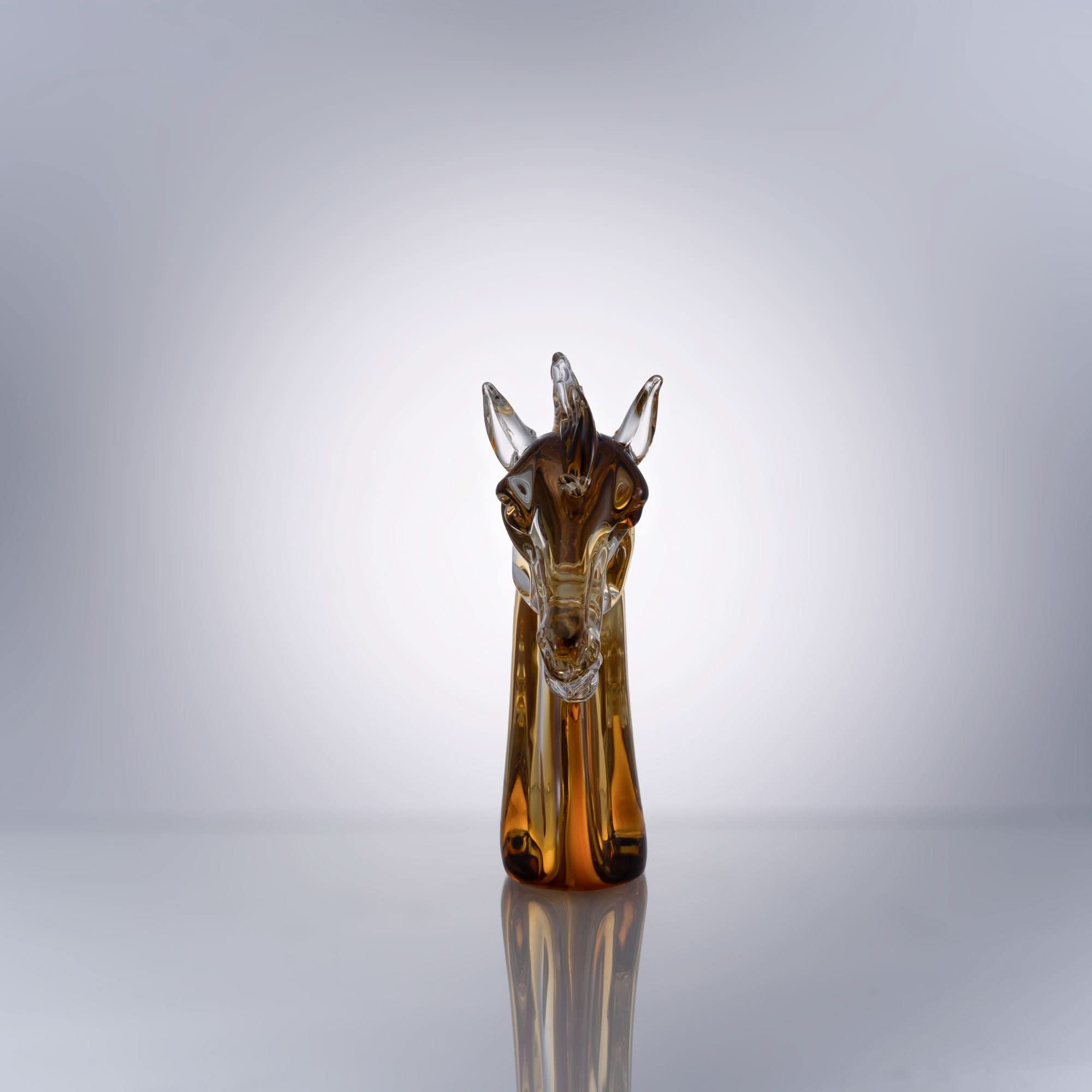 Equine Dawn Glass Sculpture