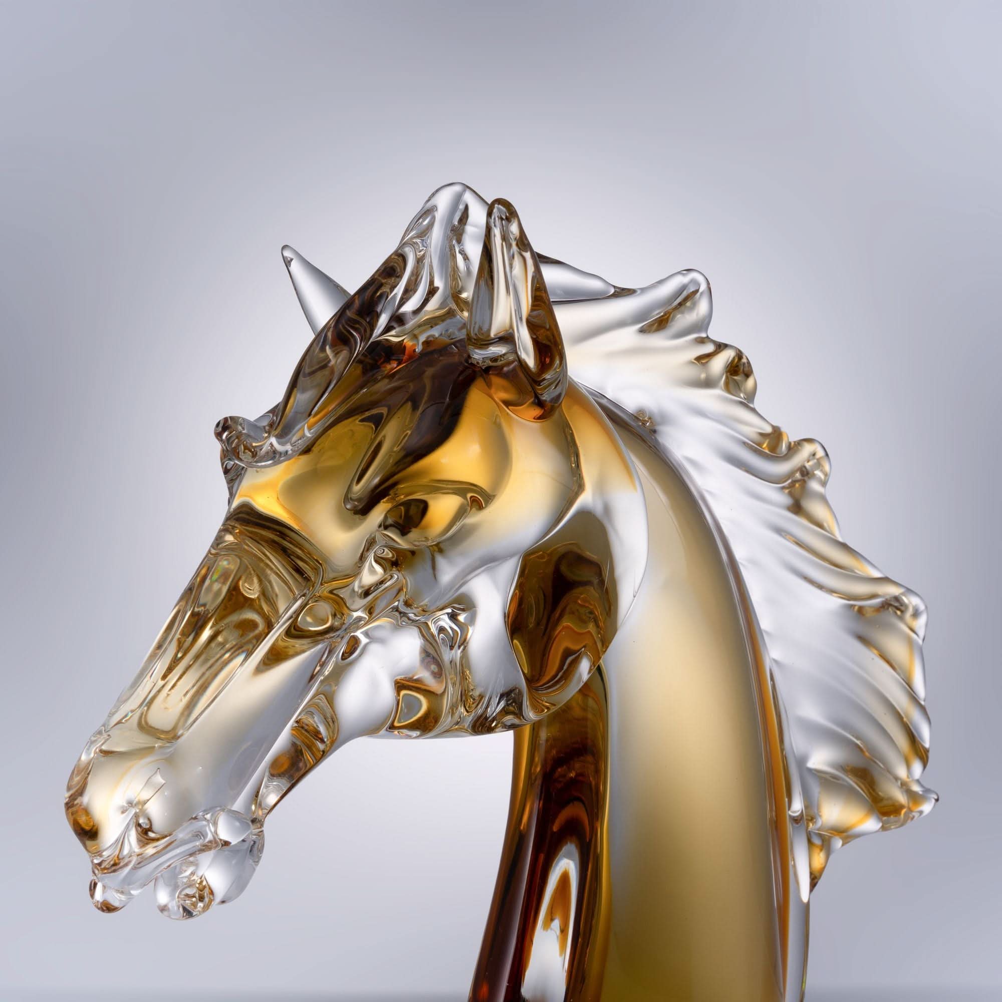 Equine Dawn Glass Sculpture