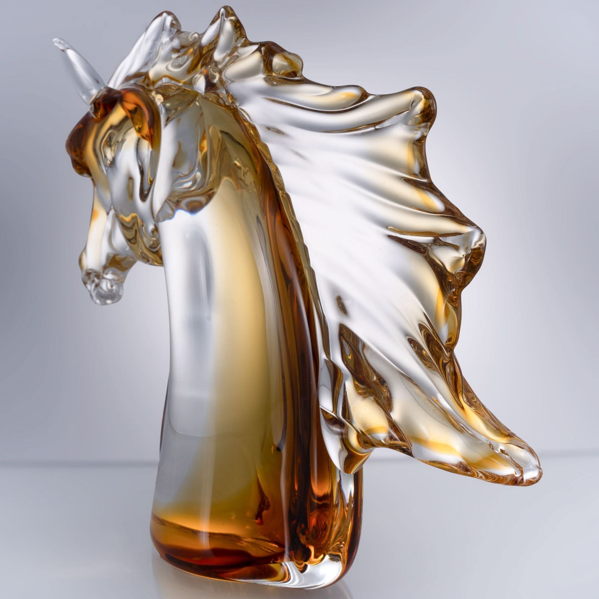 Equine Dawn Glass Sculpture