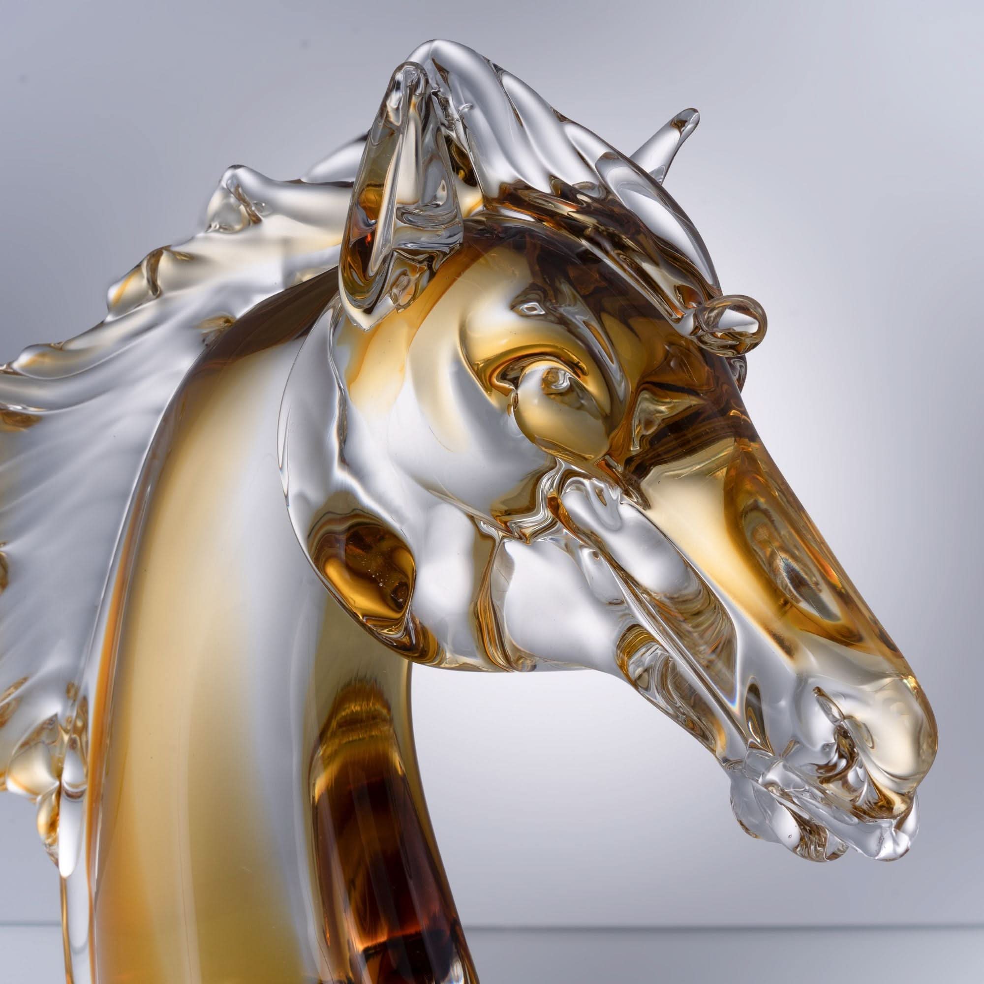 Equine Dawn Glass Sculpture