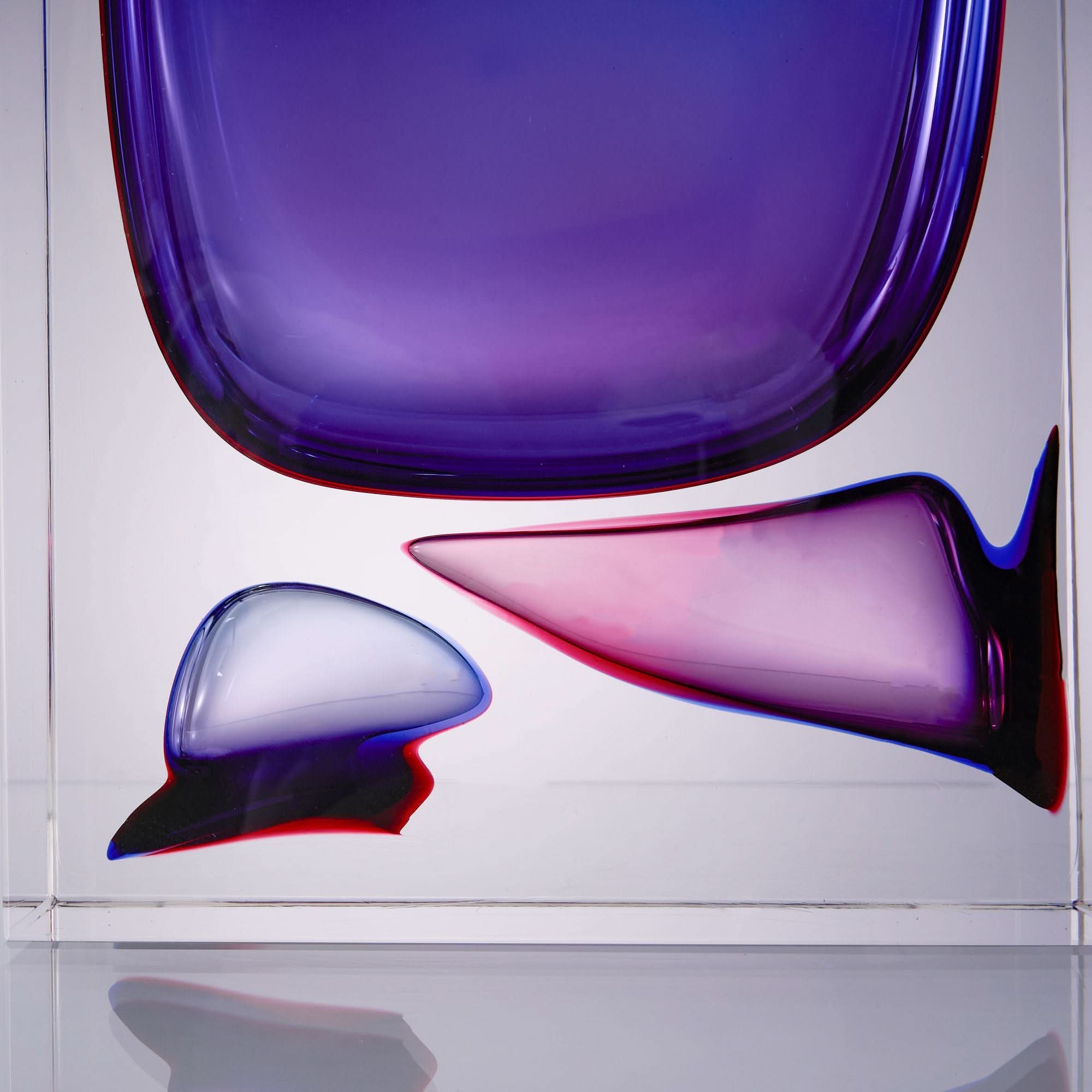 Atemporal--Purple--S Glass Sculpture