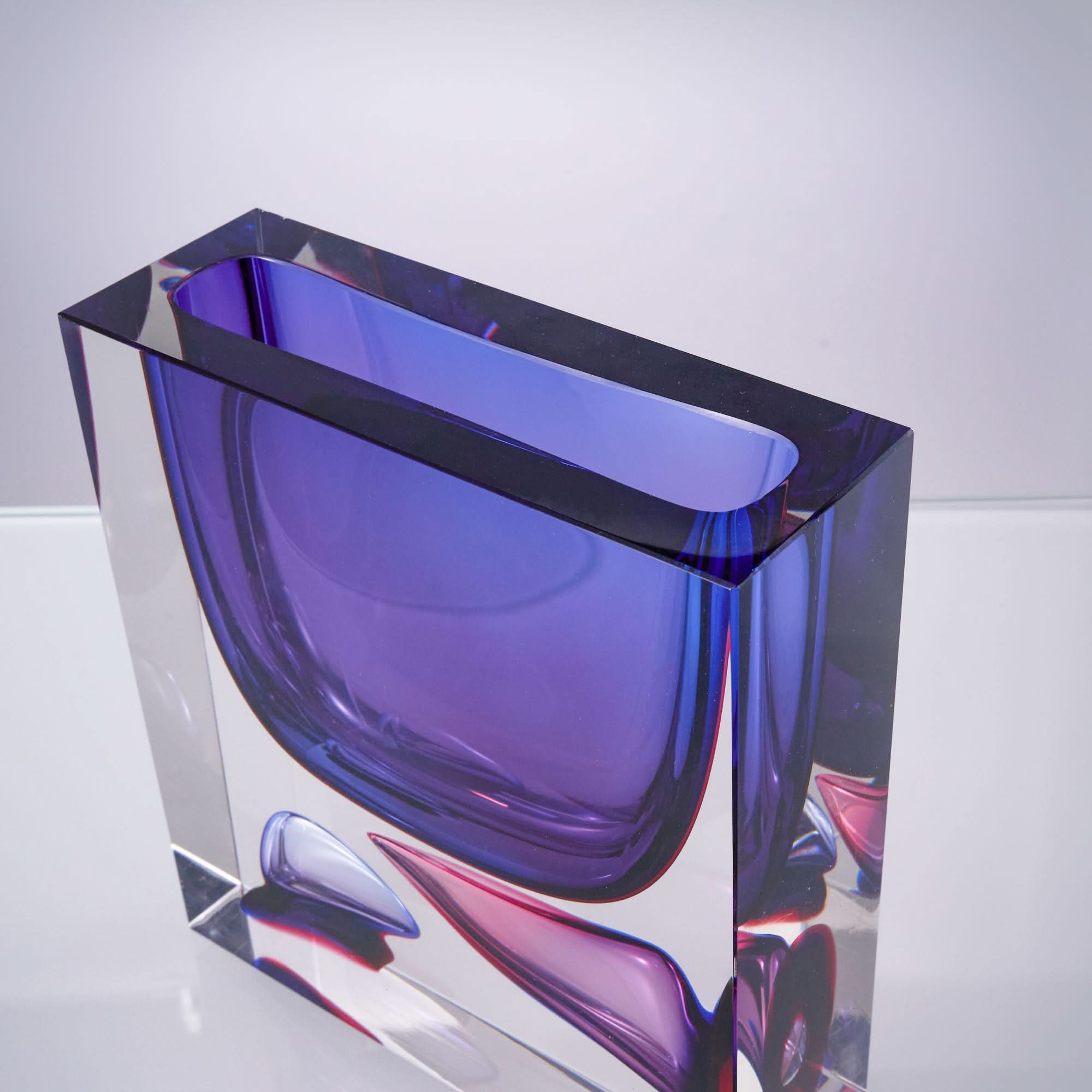 Atemporal--Purple--S Glass Sculpture