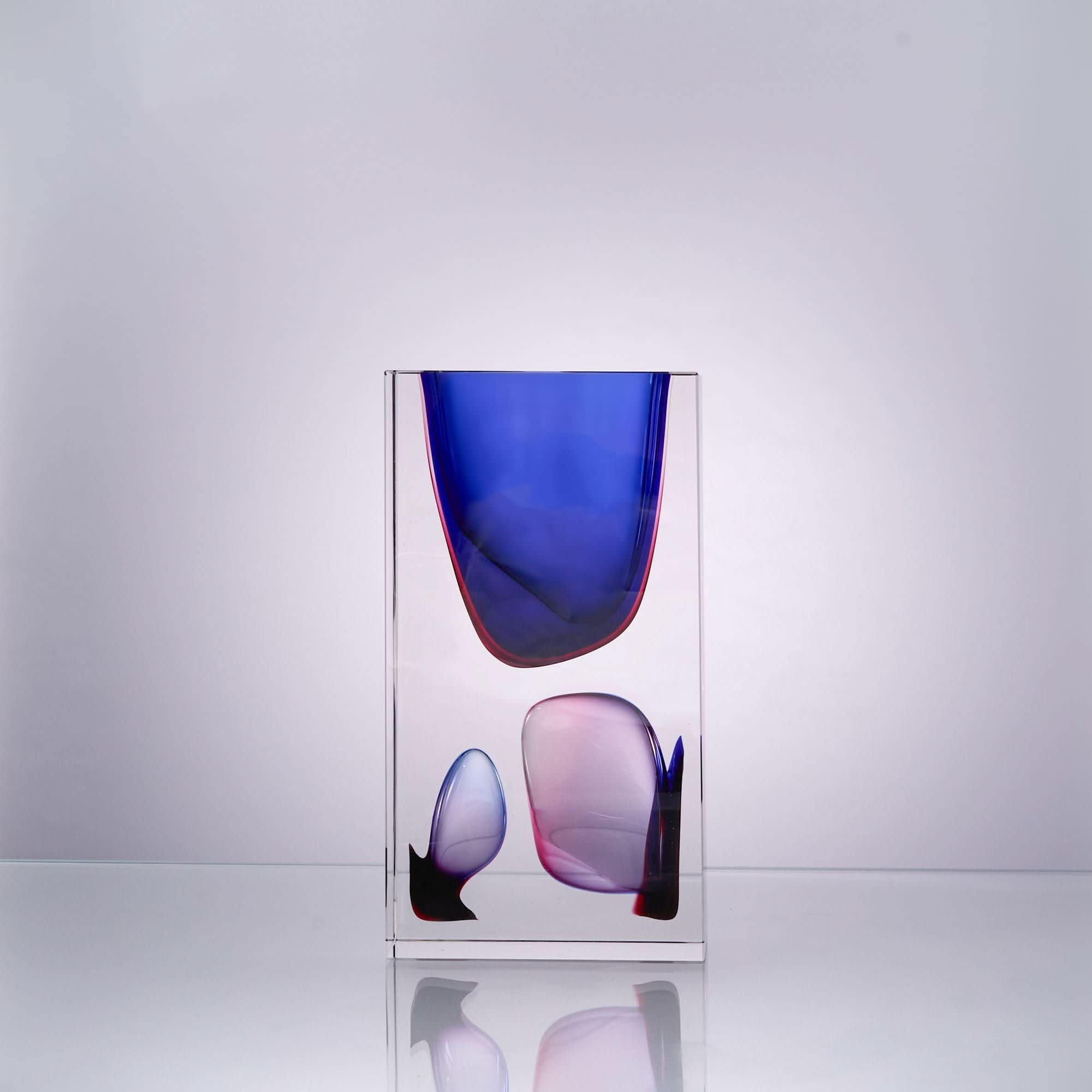 Atemporal--Purple-T Glass Sculpture