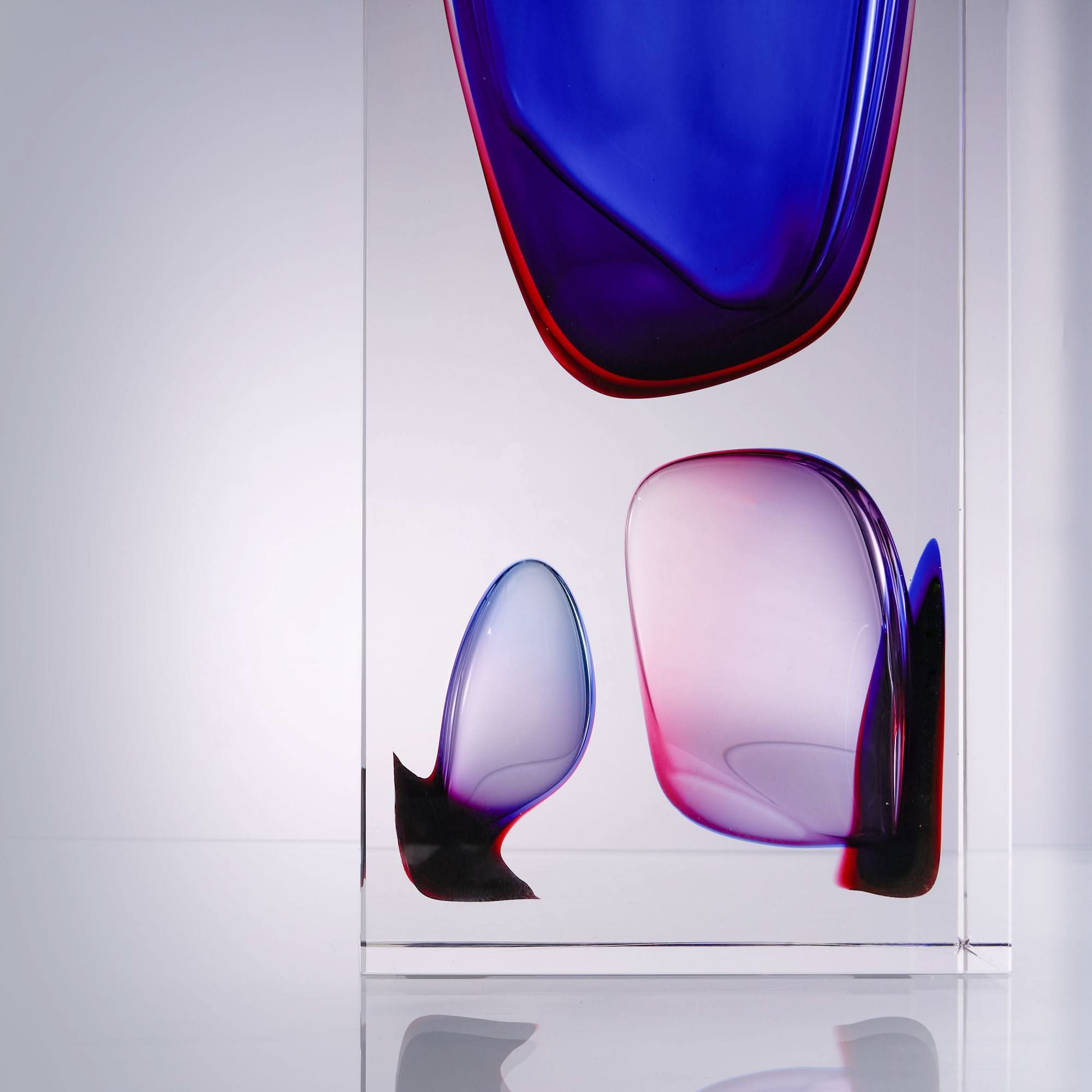 Atemporal--Purple-T Glass Sculpture