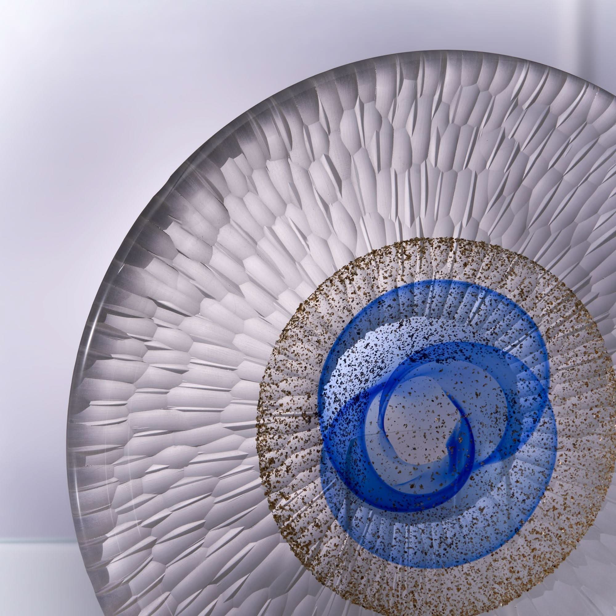 Twin Moons Glass Sculpture