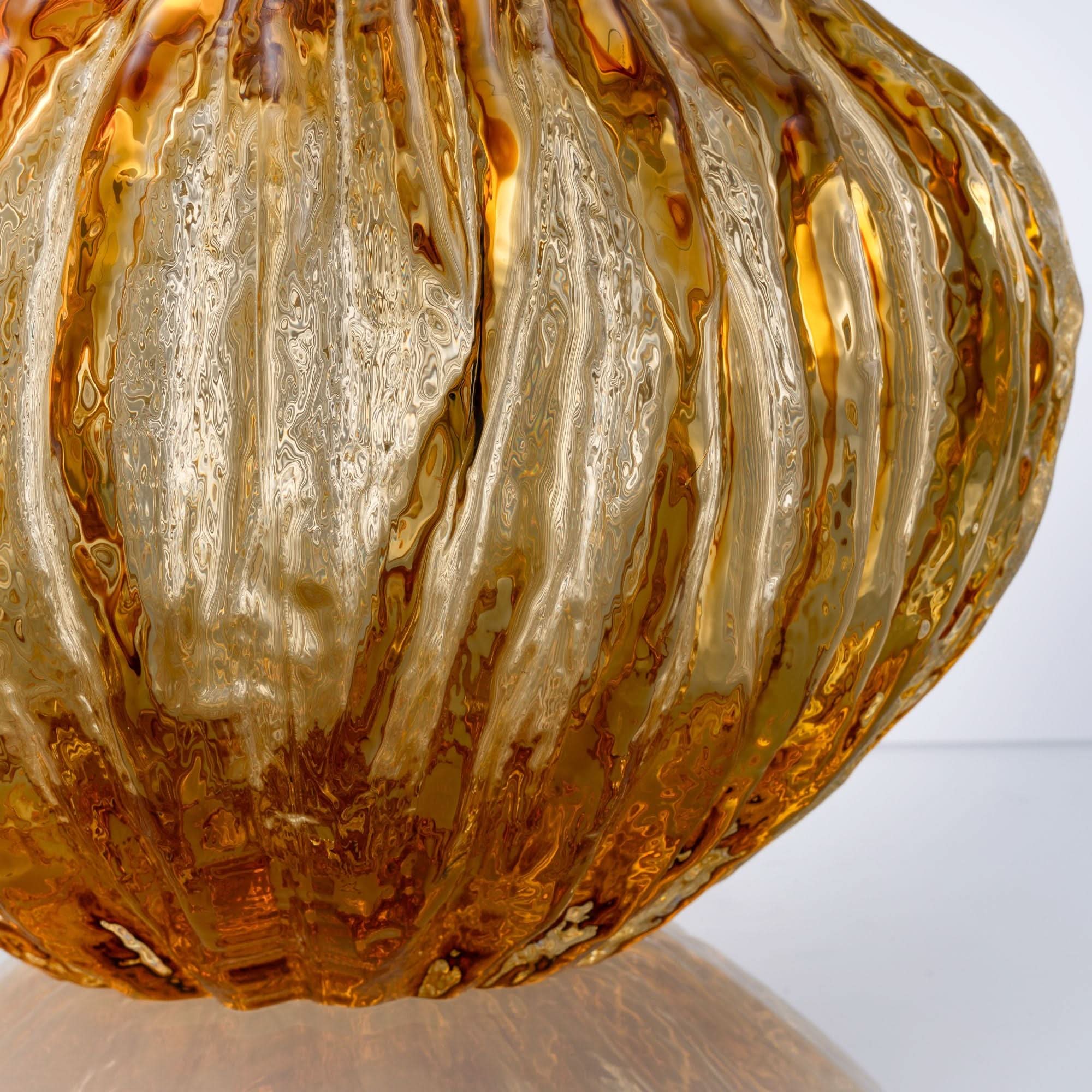 Amber Waves--S Glass Sculpture
