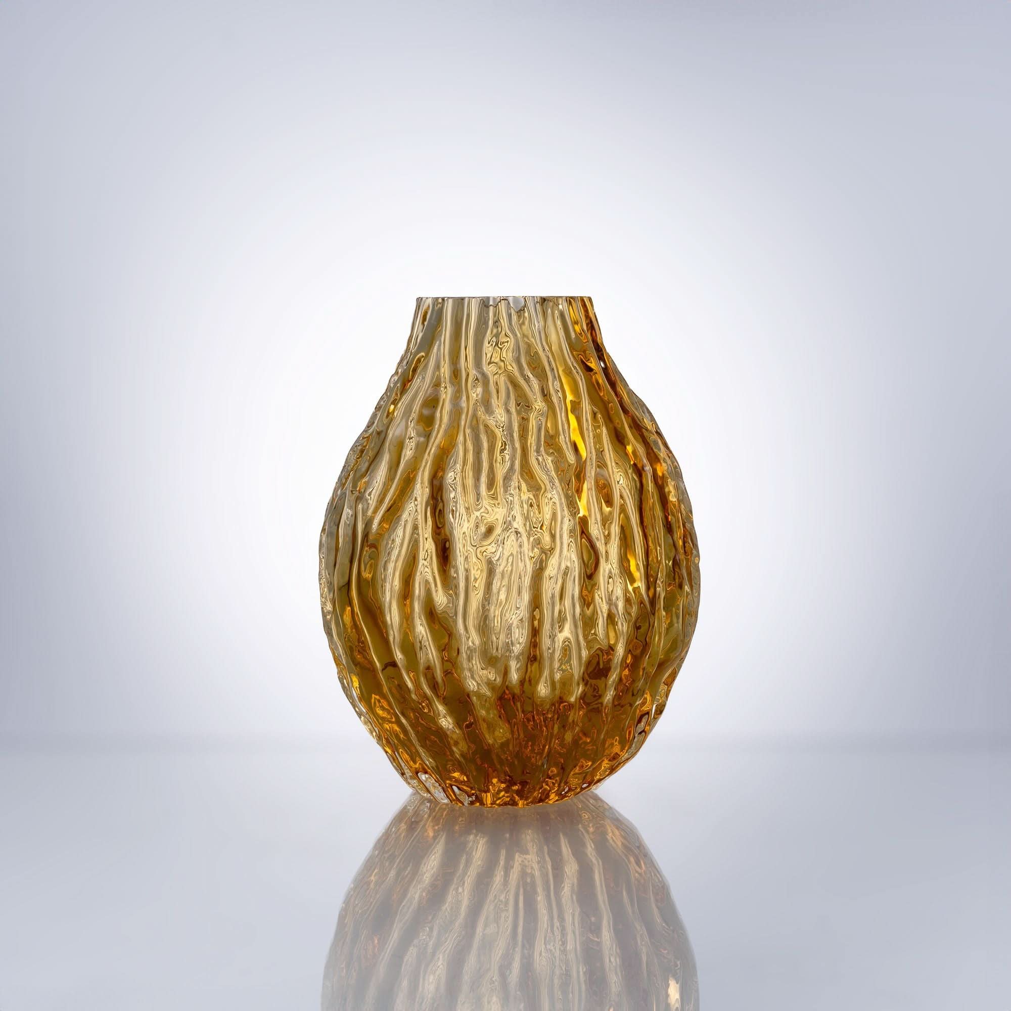 Amber Waves--T Glass Sculpture