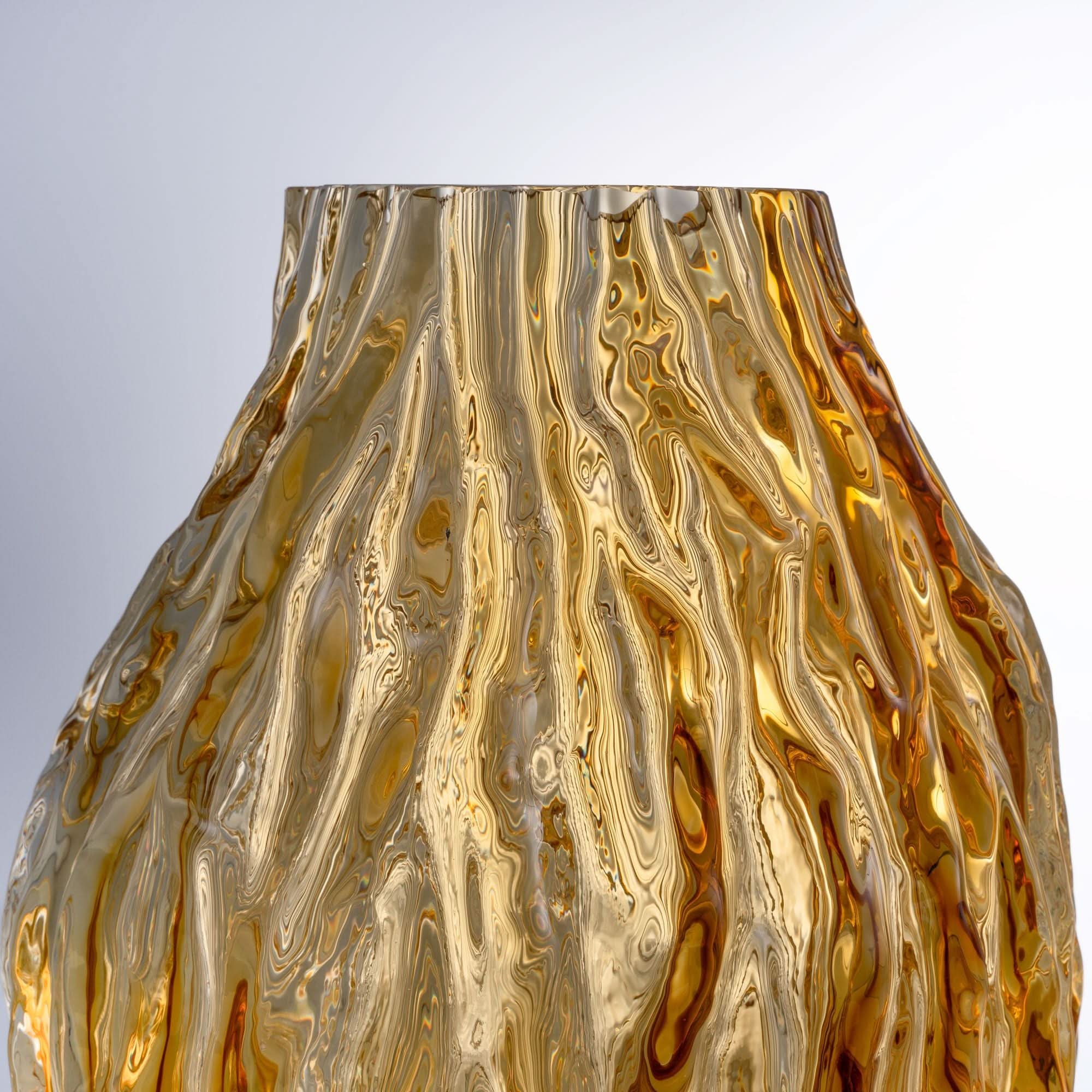 Amber Waves--T Glass Sculpture