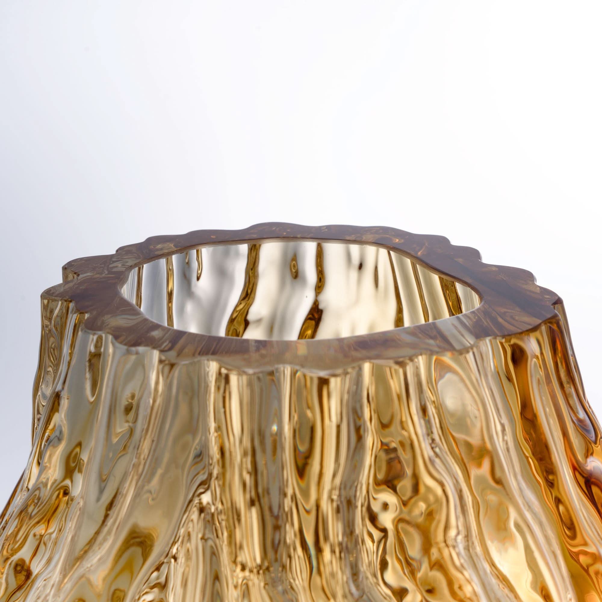 Amber Waves--T Glass Sculpture