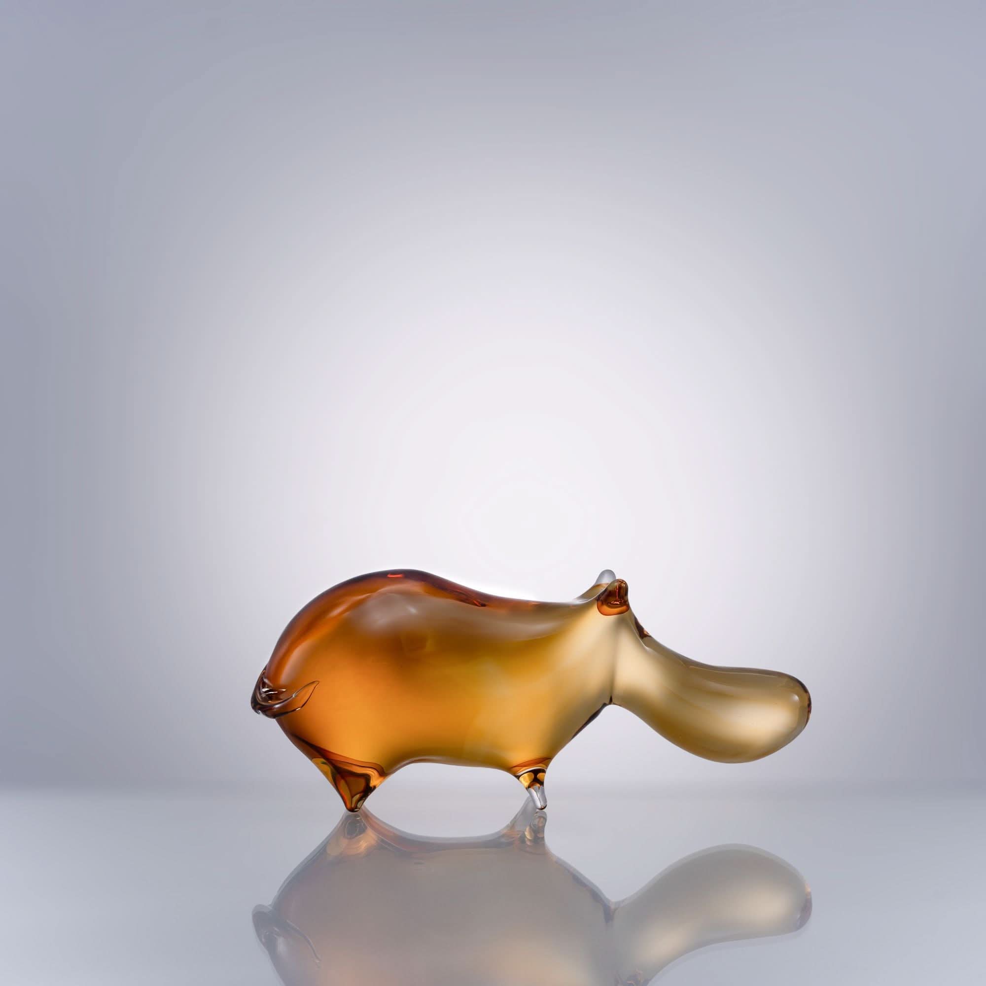 Hippo Glass Sculpture