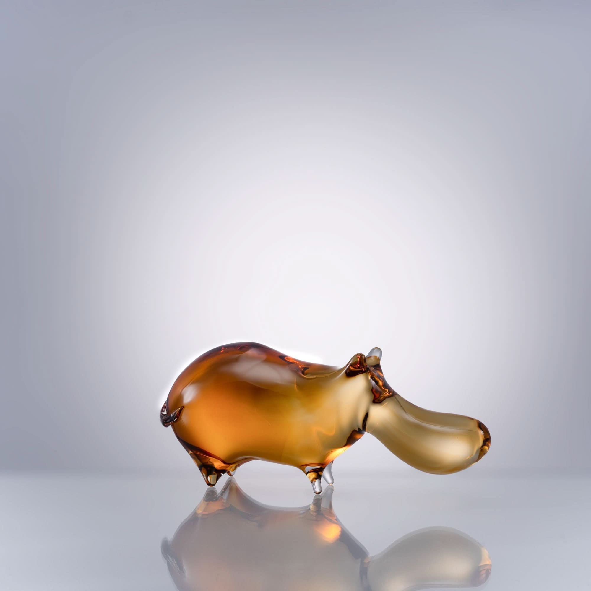 Hippo Glass Sculpture