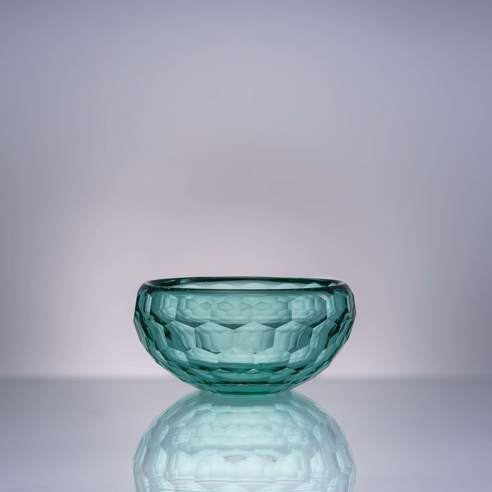 Cubism--Green Glass Sculpture