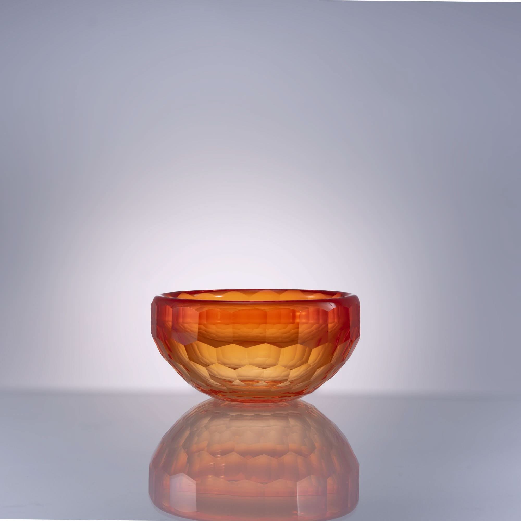 Cubism--Red Glass Sculpture