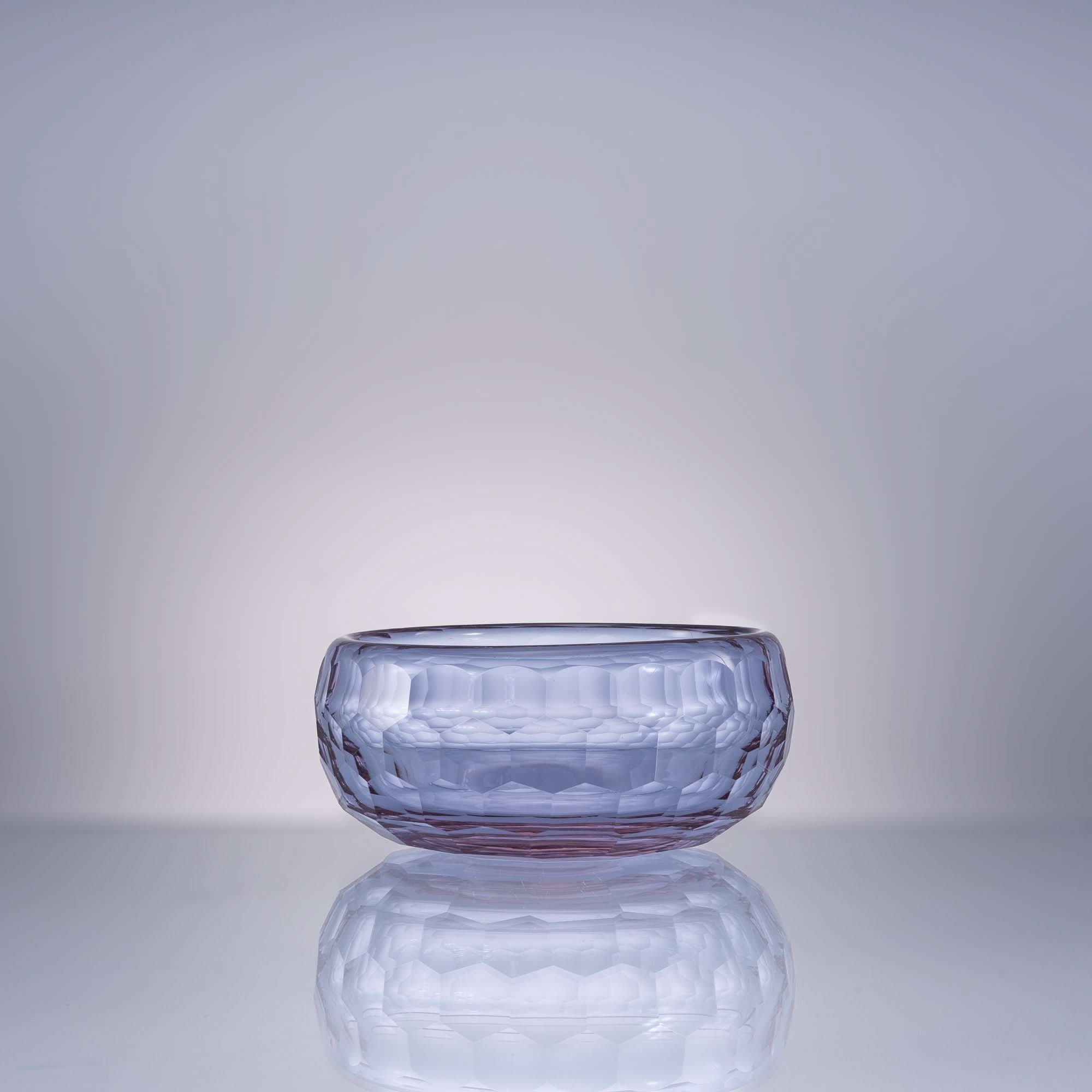 Cubism--Purple Glass Sculpture