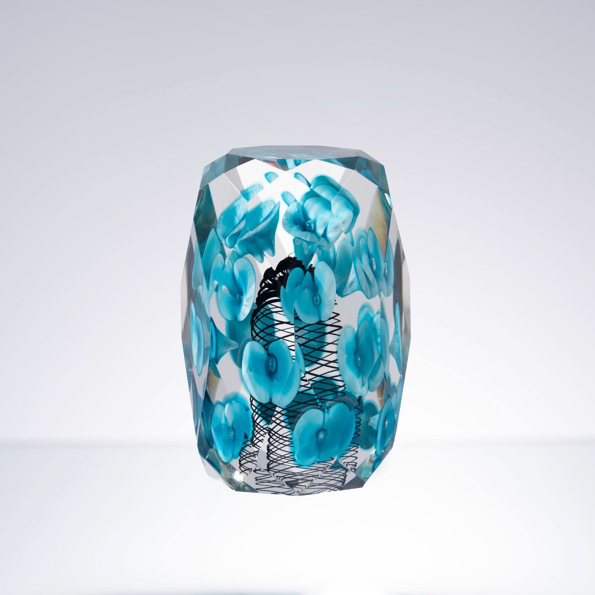 Blossom--crysflare--glass art sculpture--crystal