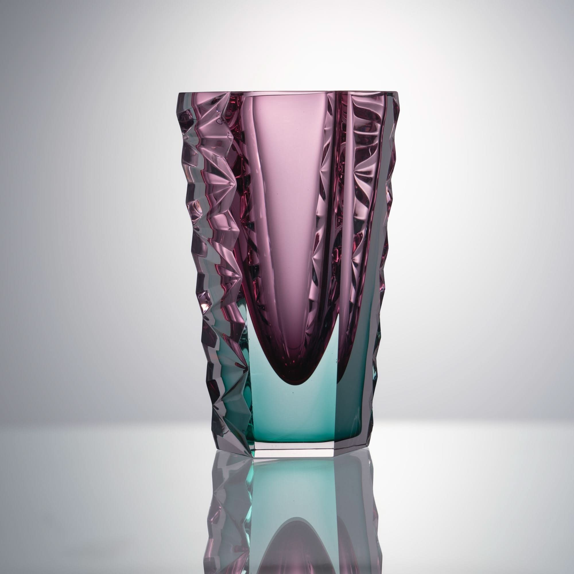 Violet Glass Sculpture