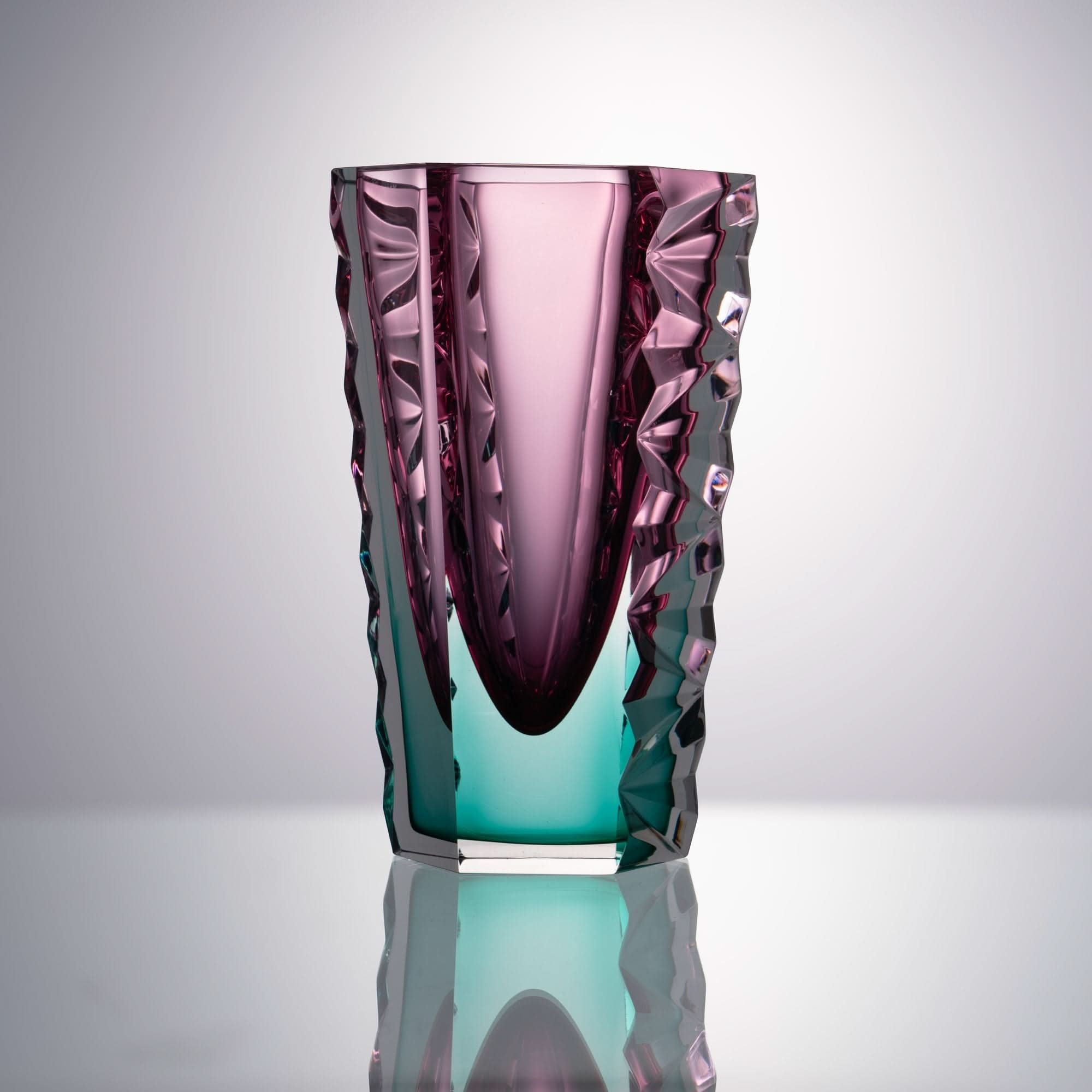 Violet Glass Sculpture