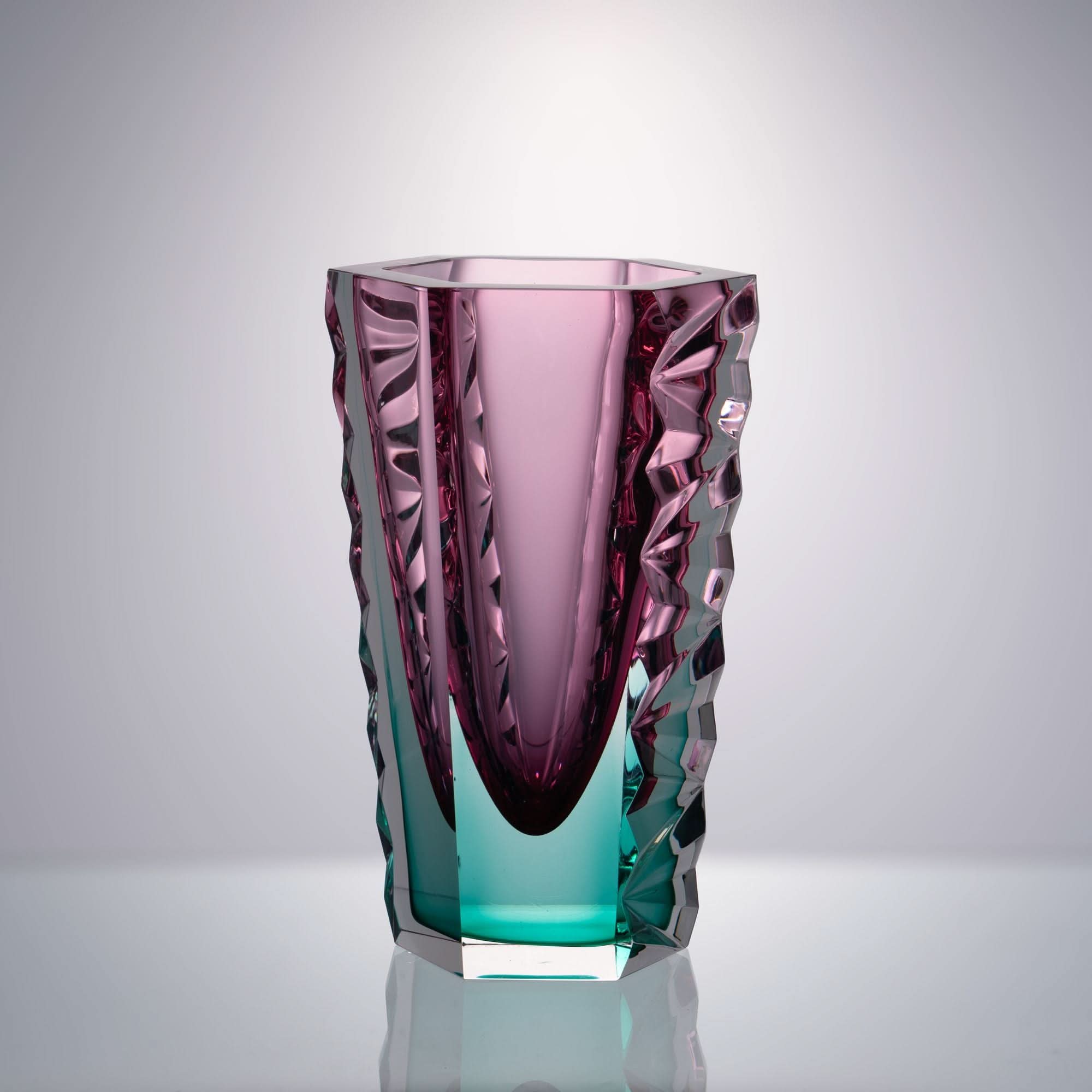 Violet Glass Sculpture