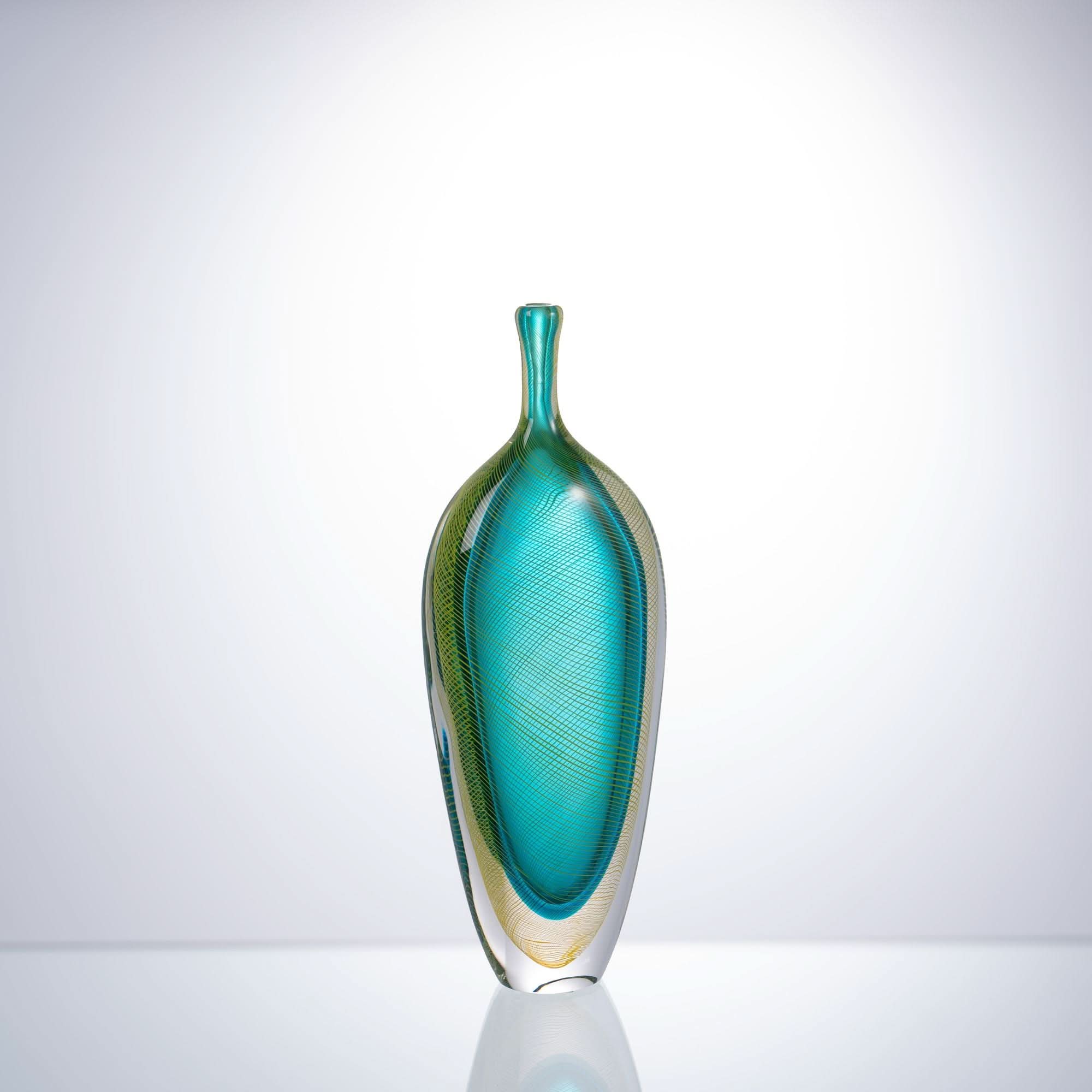 Filigree--Blue Glass Sculpture