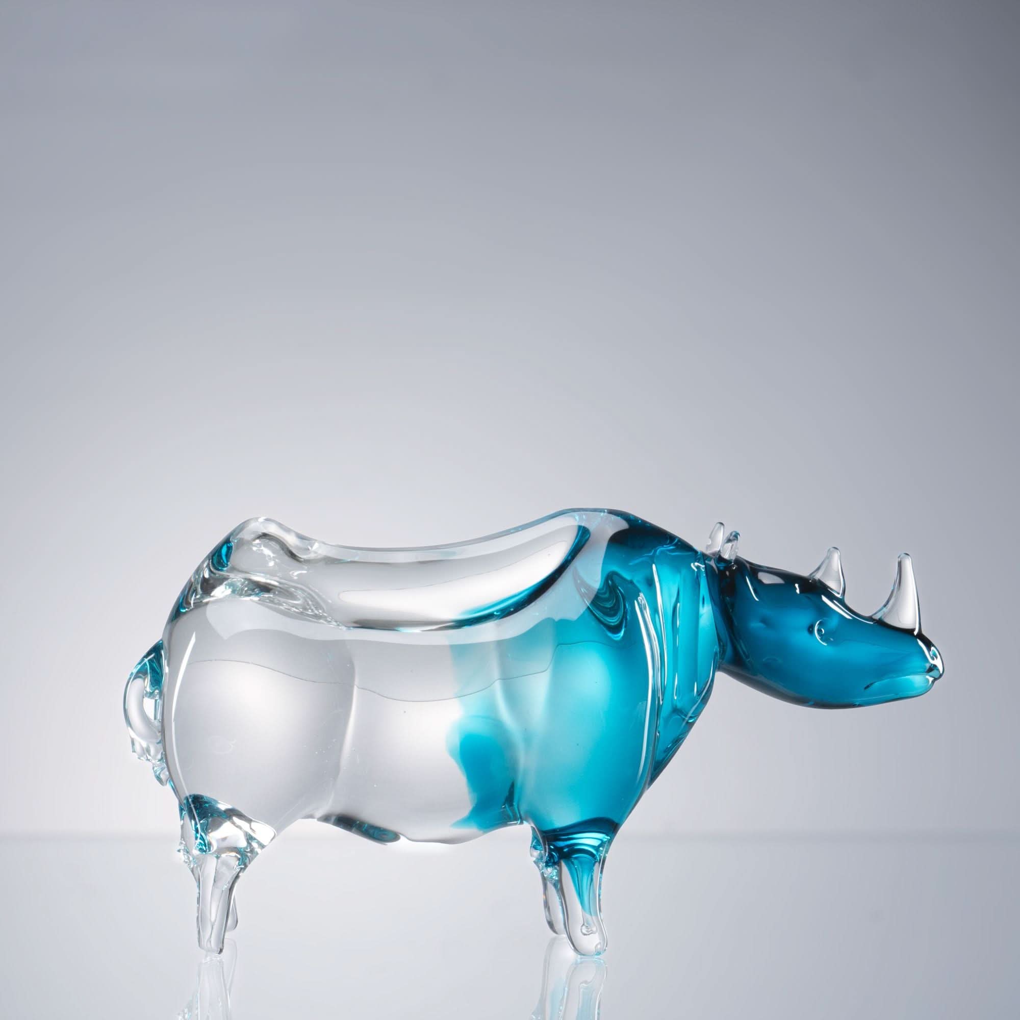 Calydor--Blue Glass Sculpture