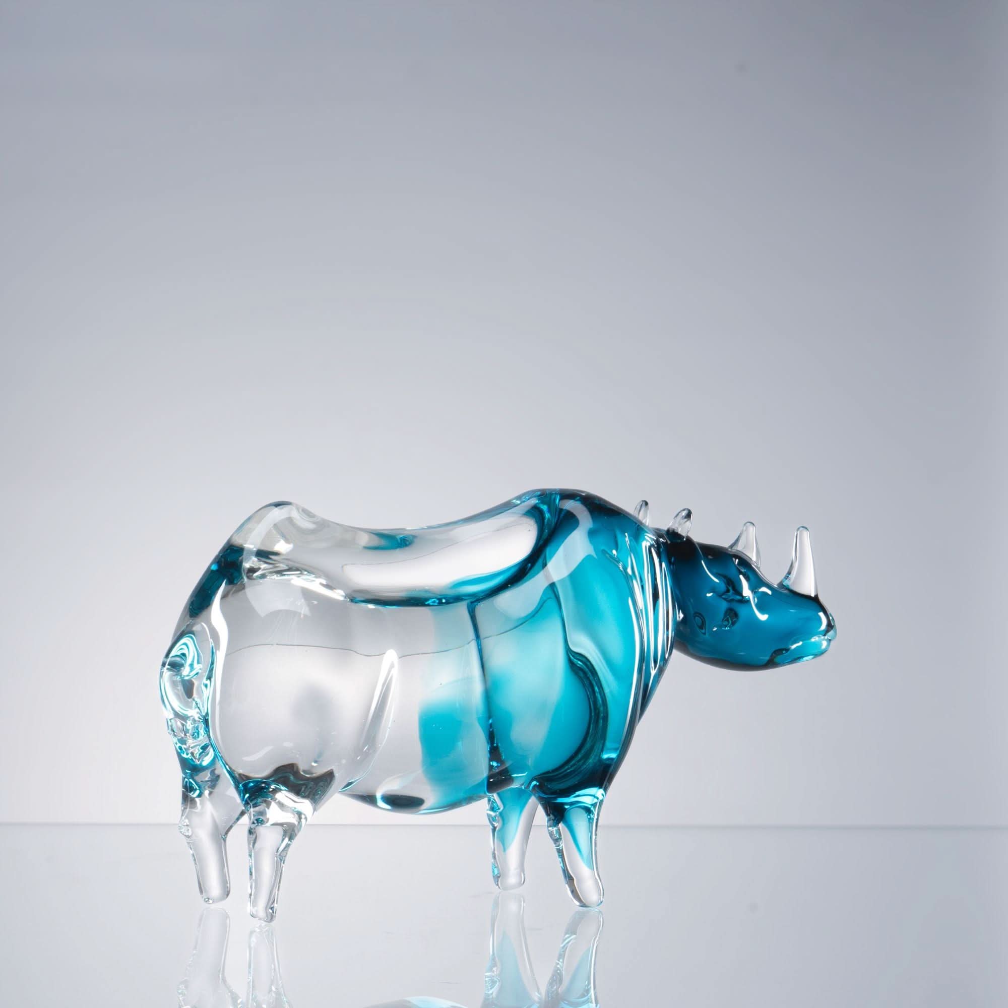 Calydor--Blue Glass Sculpture