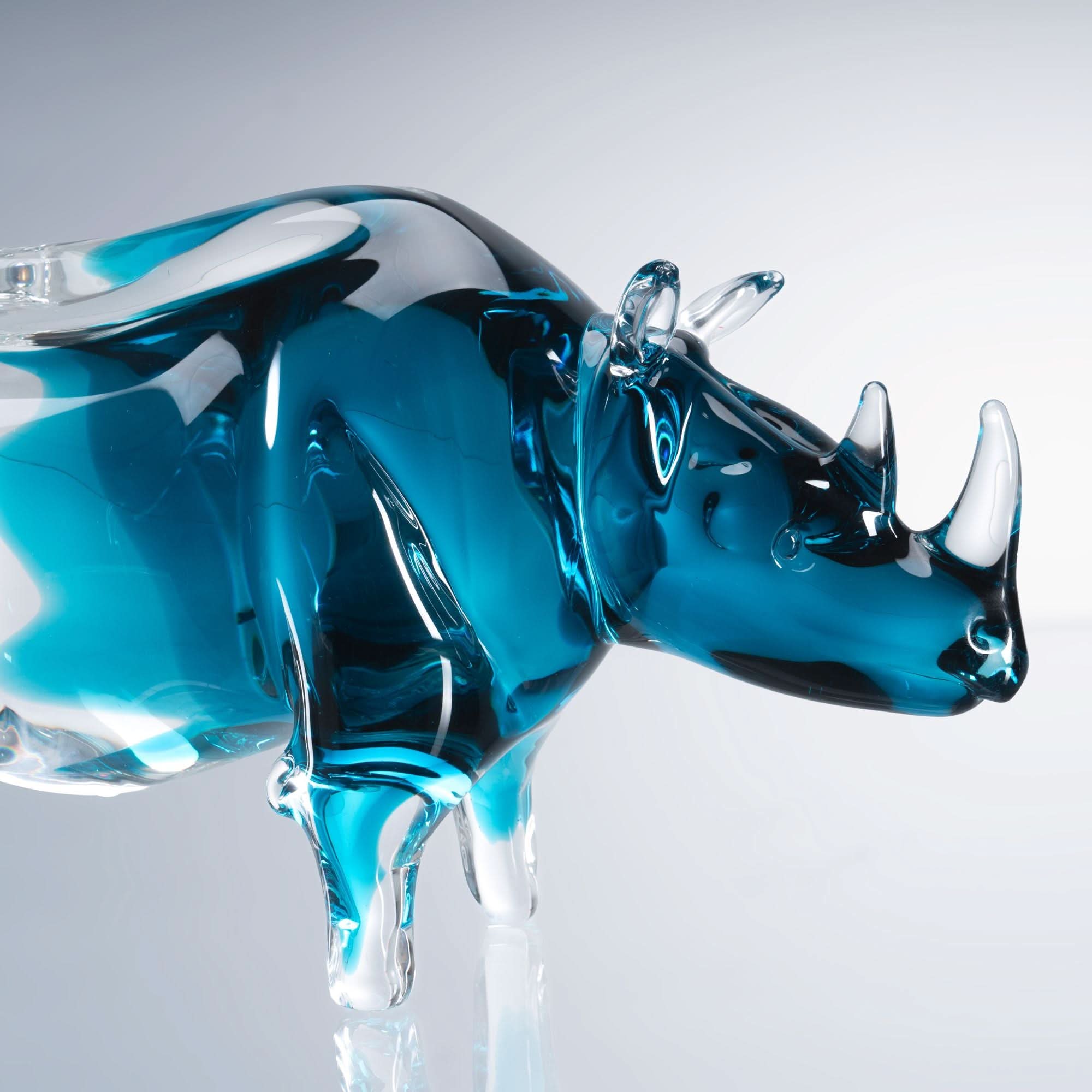 Calydor--Blue Glass Sculpture