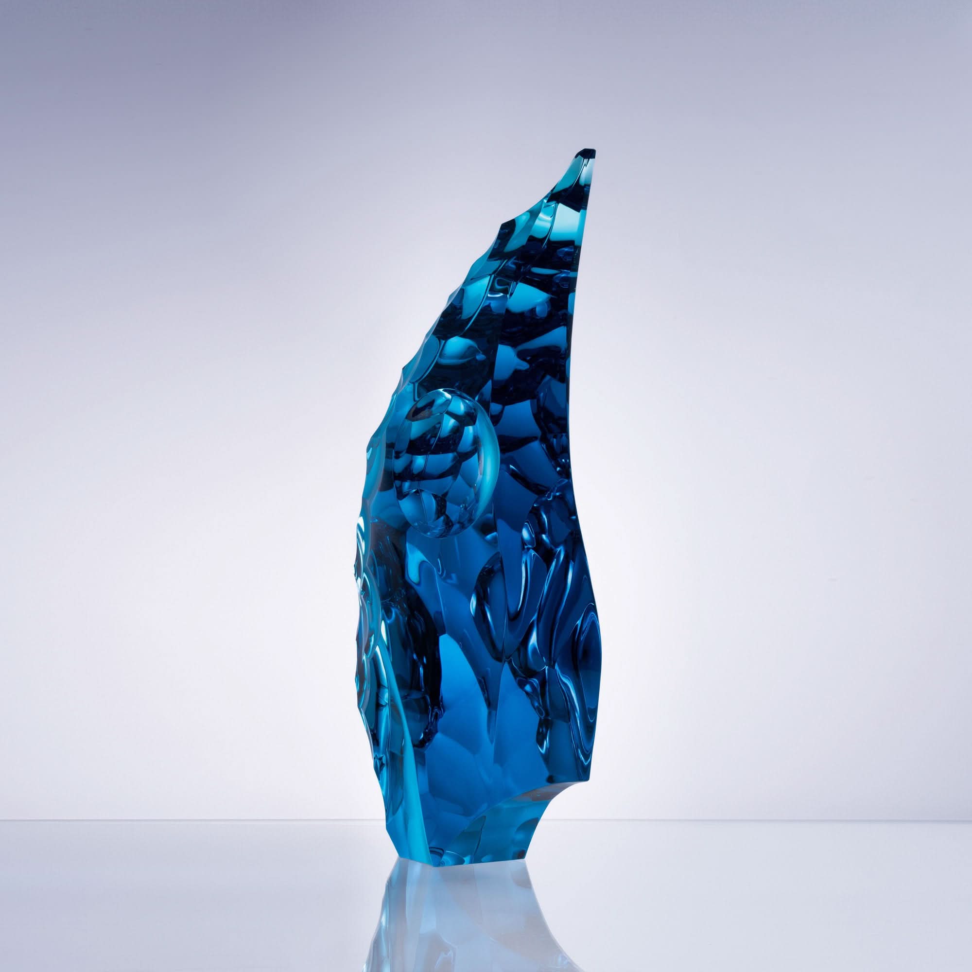Melted Flow Glass Sculpture