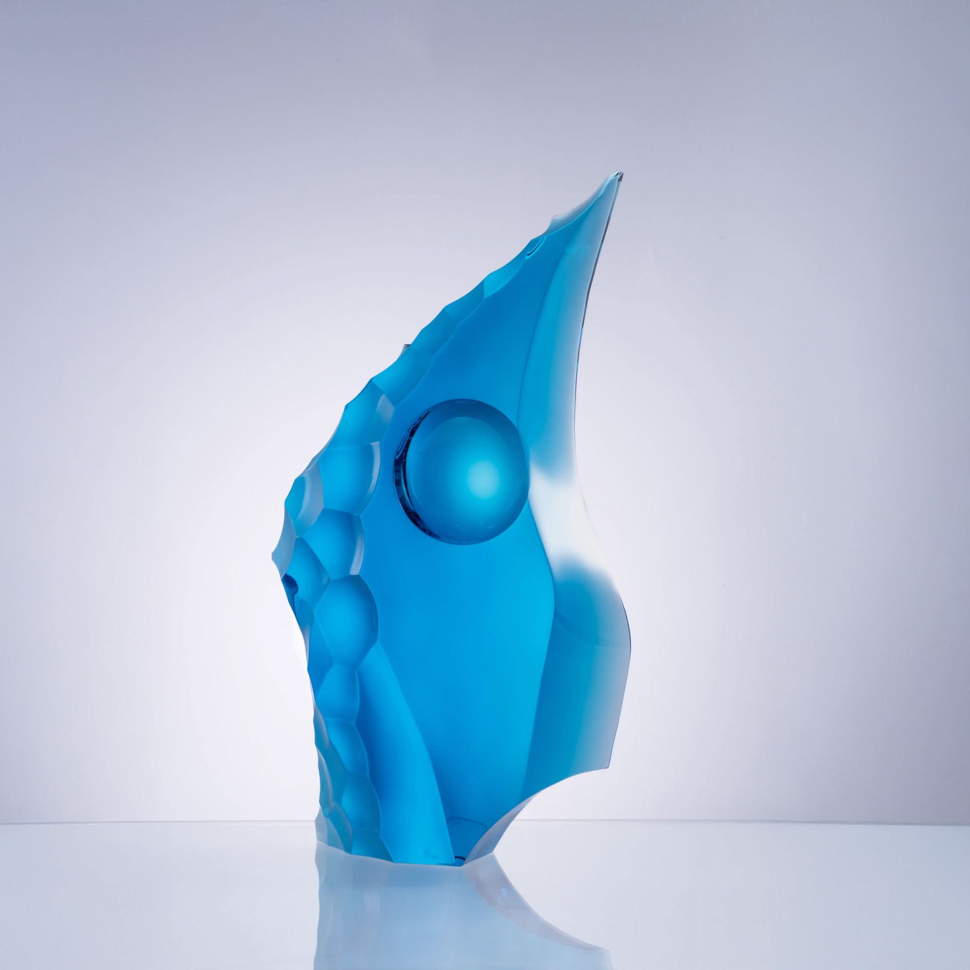 Melted Flow Glass Sculpture