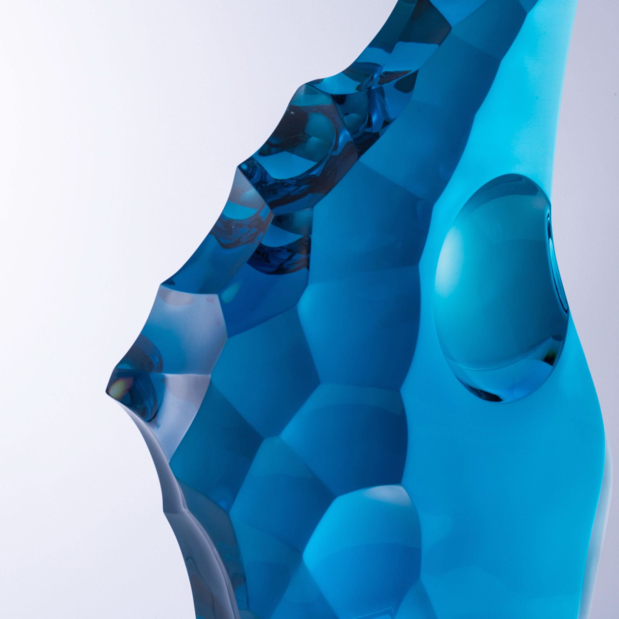 Melted Flow Glass Sculpture
