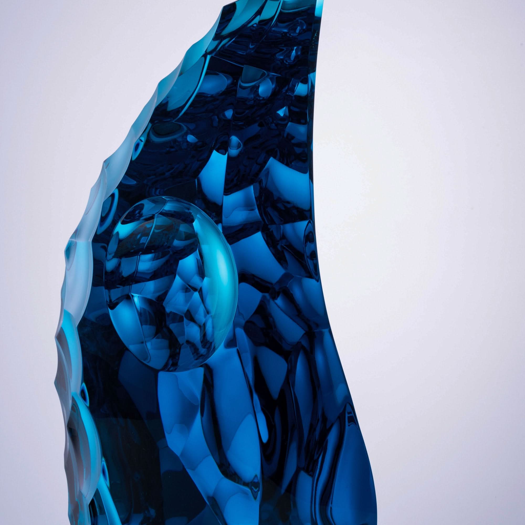 Melted Flow Glass Sculpture