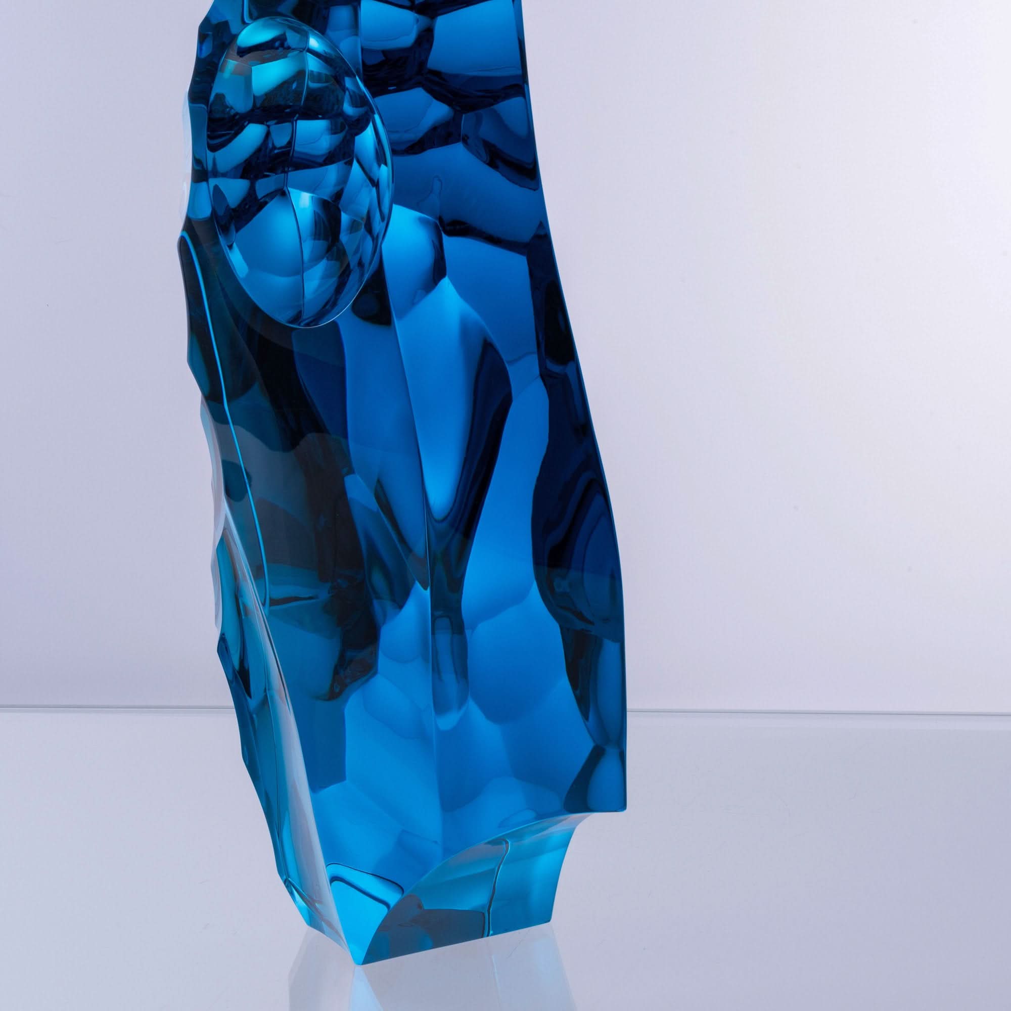Melted Flow Glass Sculpture