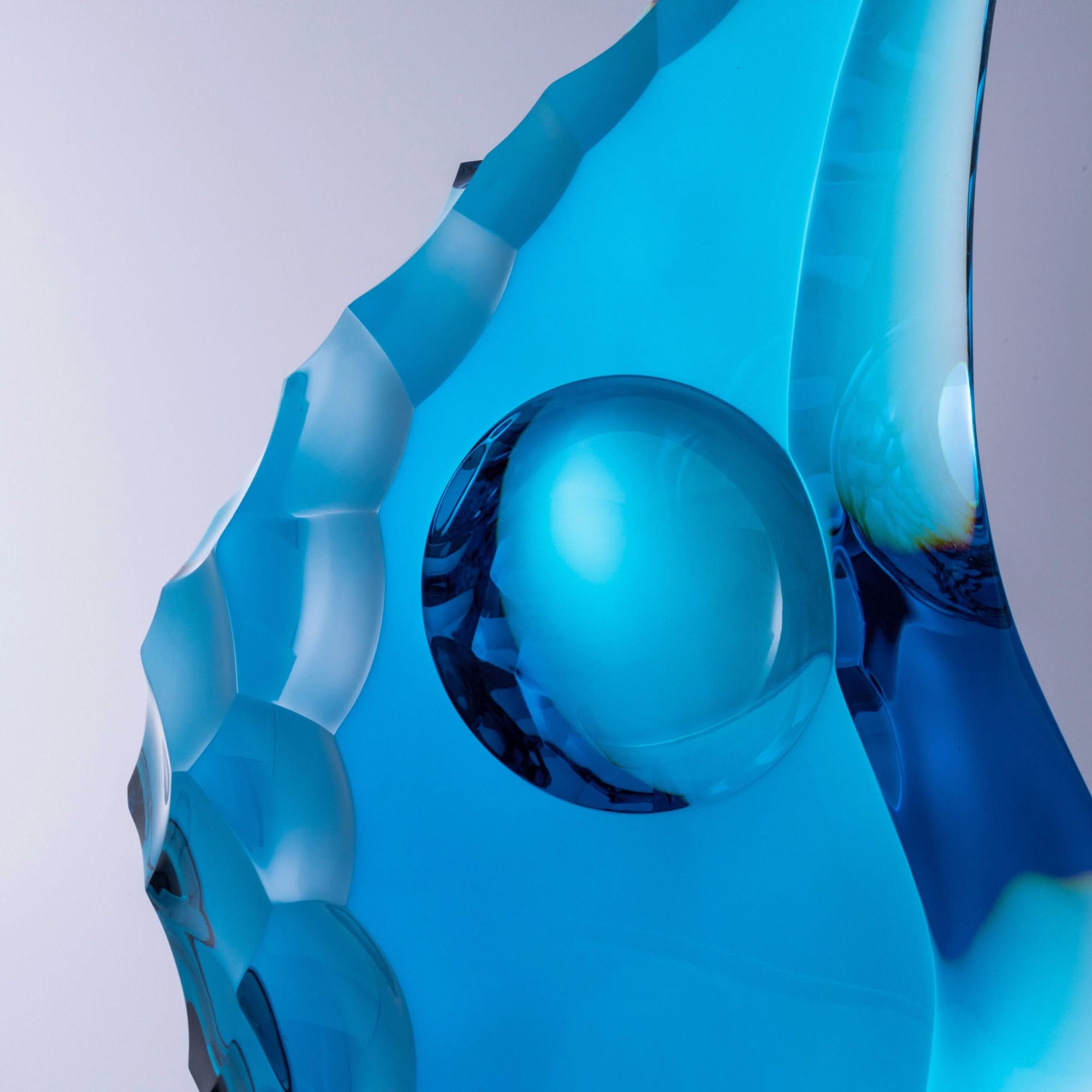 Melted Flow Glass Sculpture