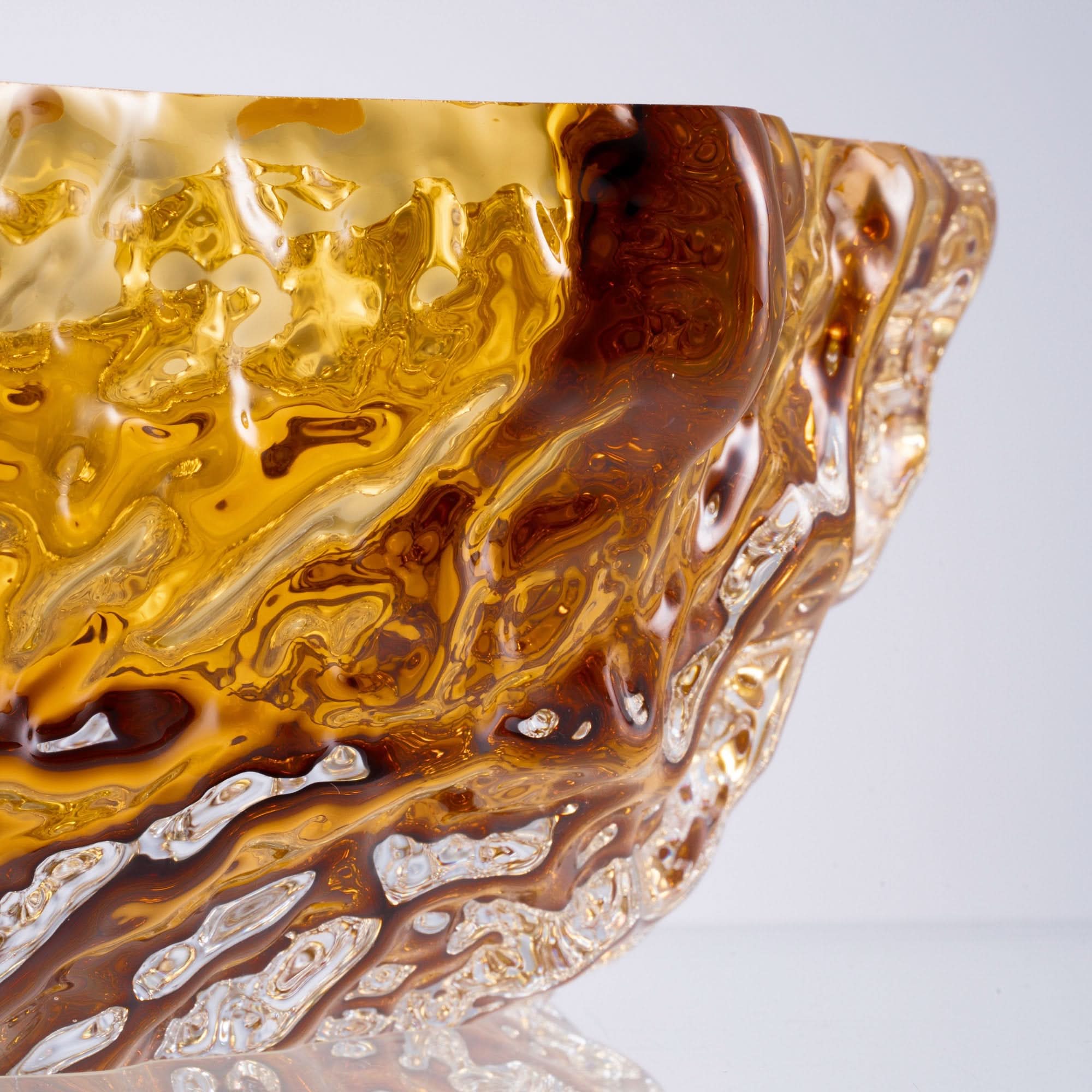 Amber Spring Glass Sculpture