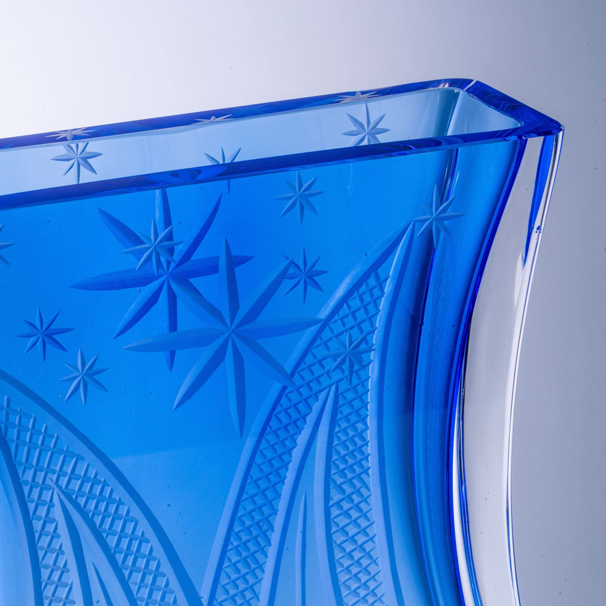 Floral Shadow Glass Sculpture