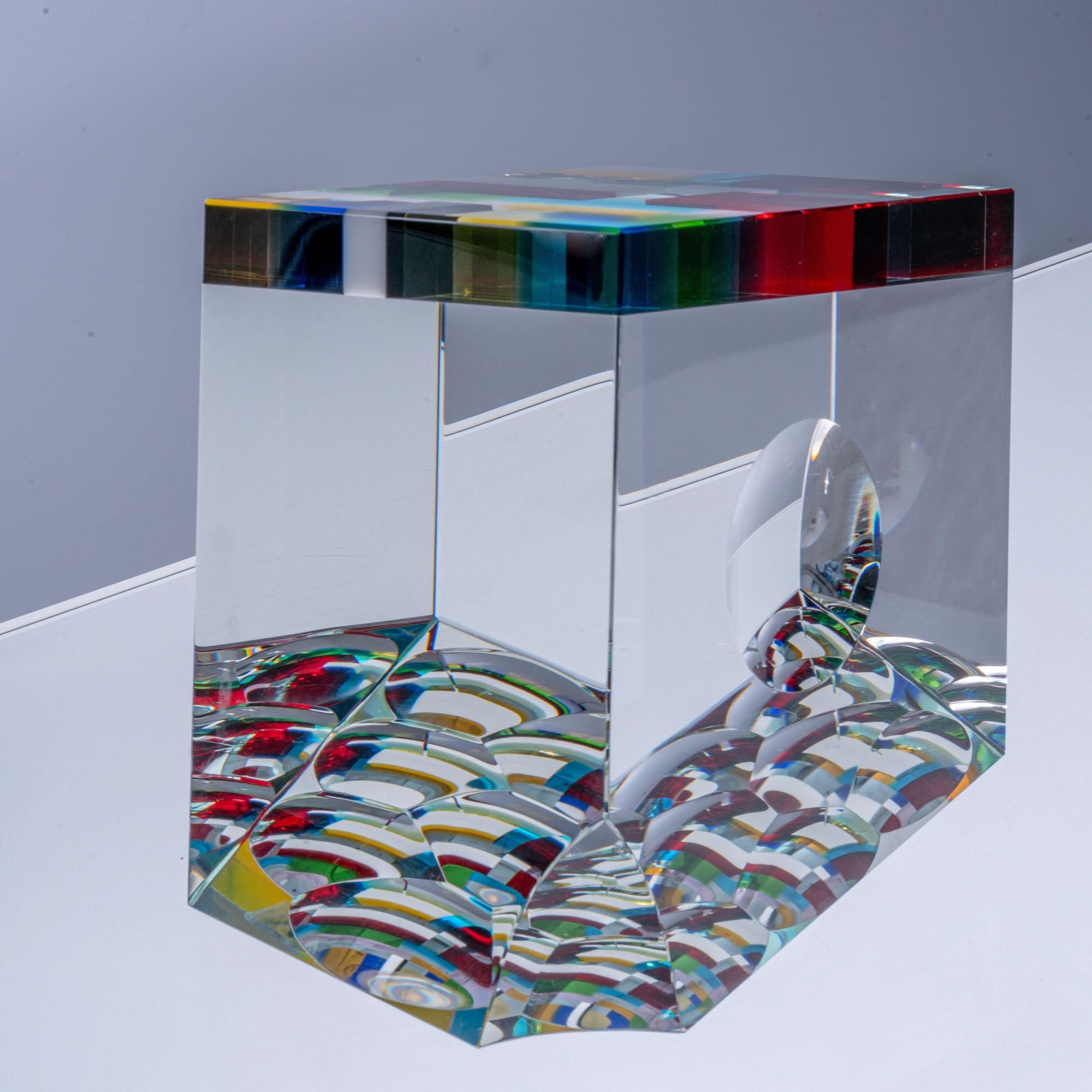 Color House Glass Sculpture