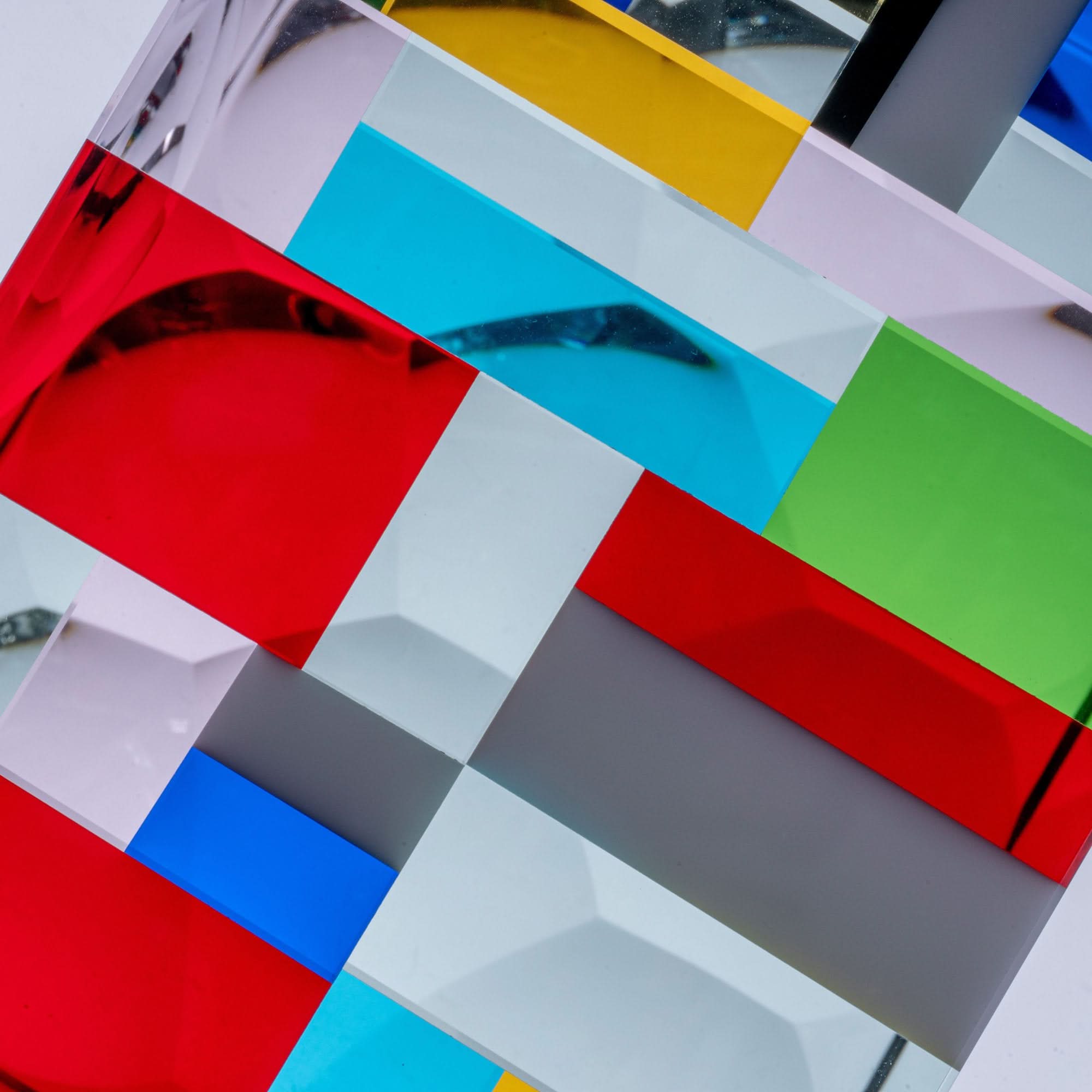 Color House Glass Sculpture
