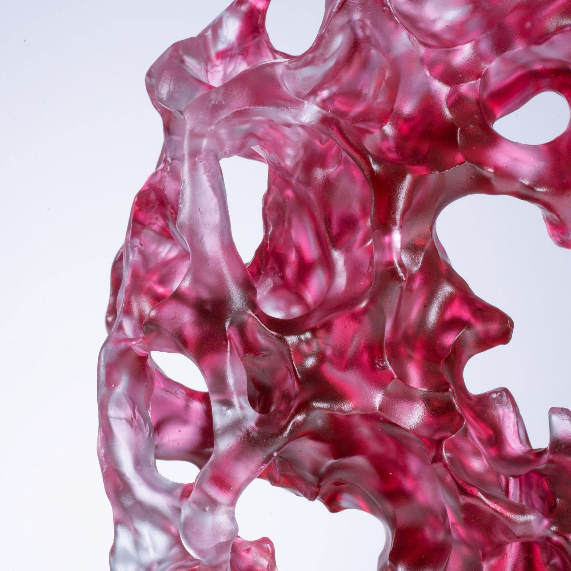 Lake Clouds Glass Sculpture