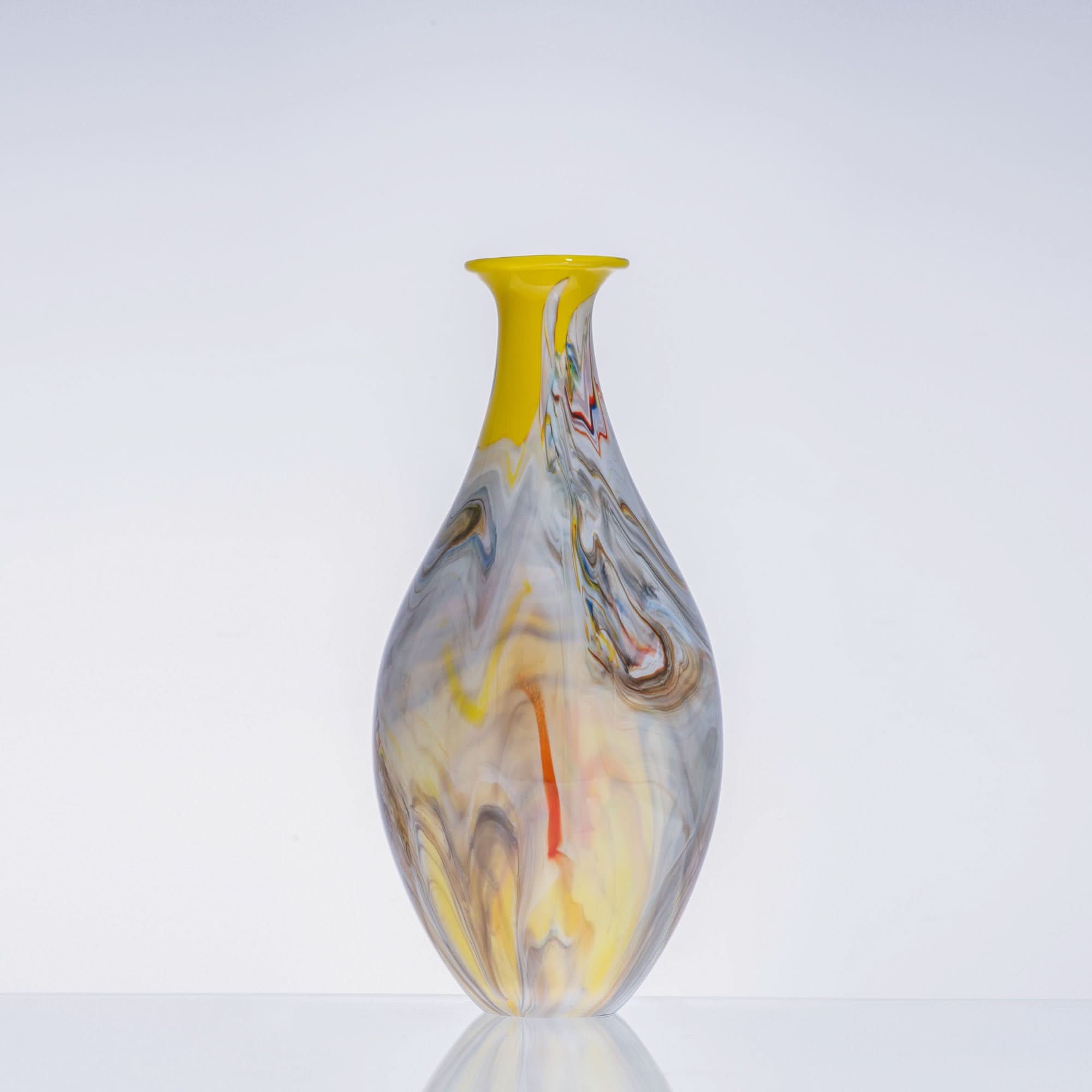 Luminous Echo Glass Vase