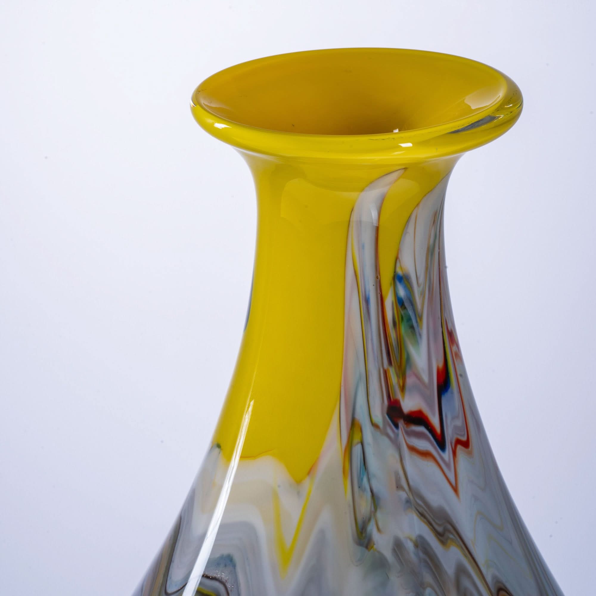 Luminous Echo Glass Vase
