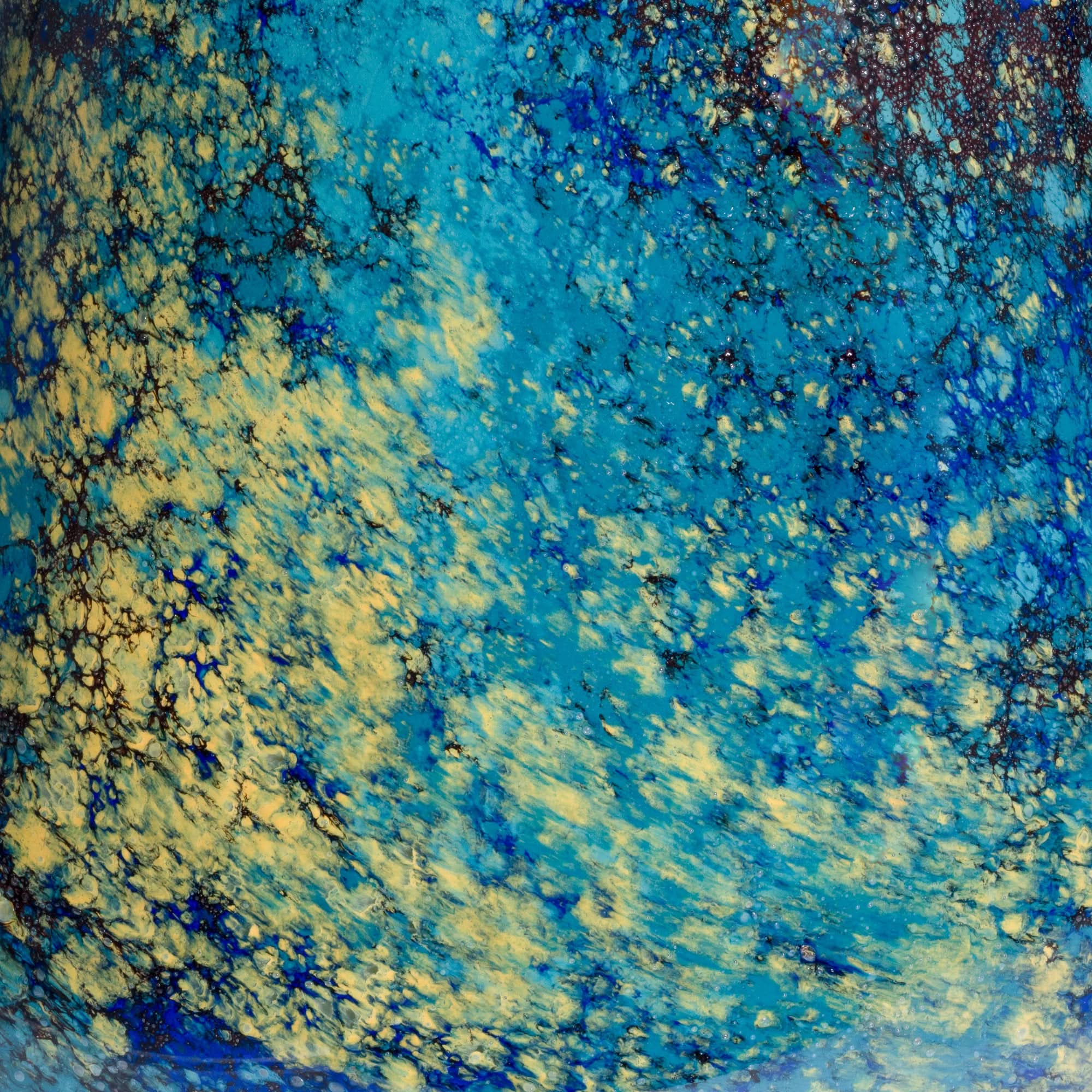 Starry Ocean Glass Sculpture